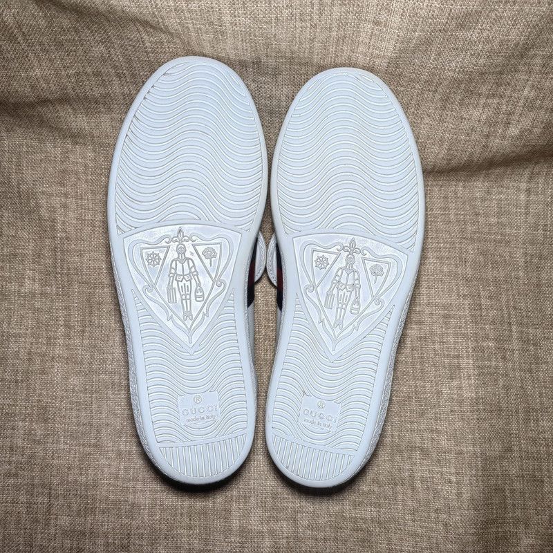 Gucci Gucci Casual White Sneakers with Gold Details - Size US 6.5 / EU 39-40 - 4 Thumbnail
