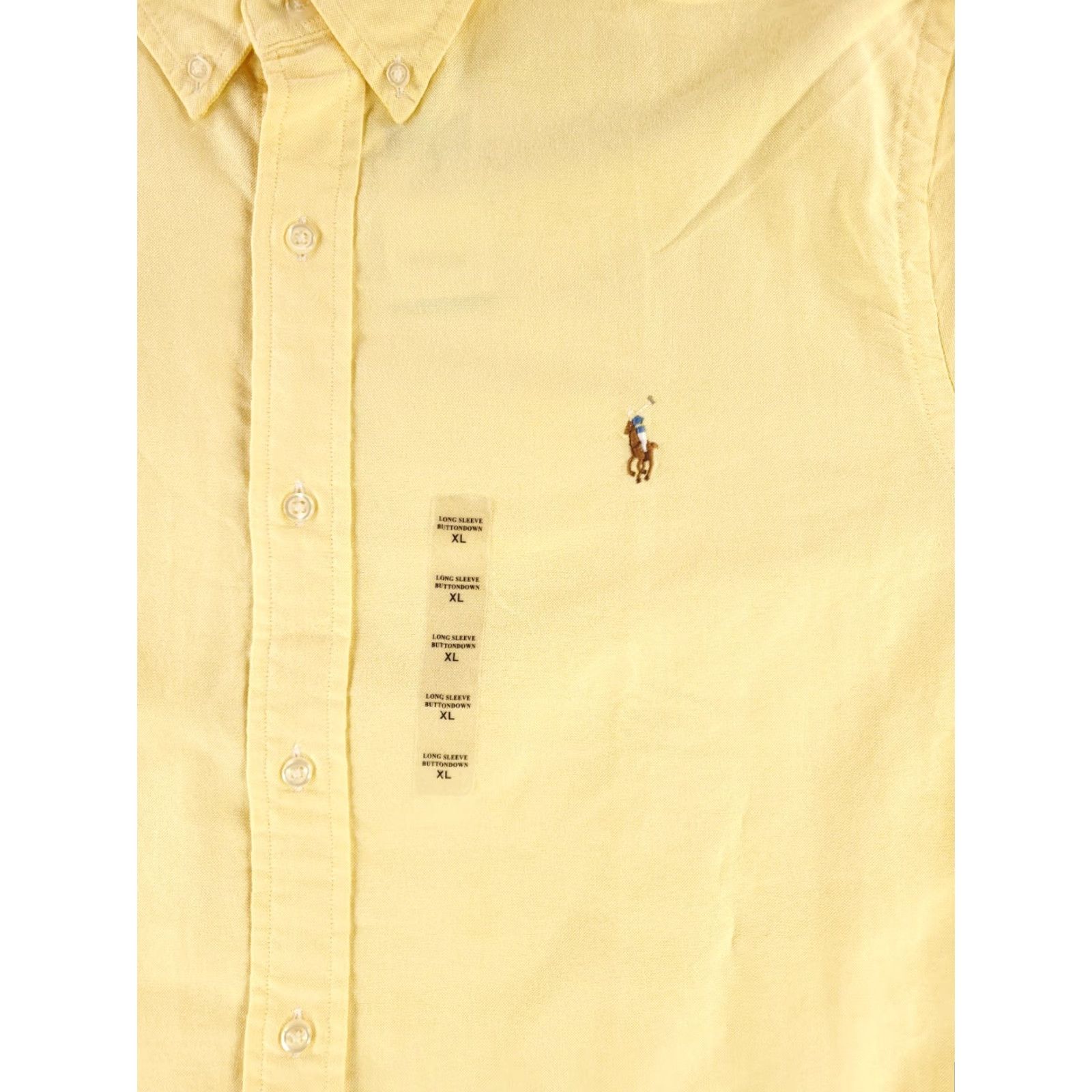Polo Ralph Lauren Polo Ralph Lauren Shirt Button Down Classic Fit Yellow Long Sleeve Mens XL NWT Size US XL / EU 56 / 4 - 2 Thumbnail