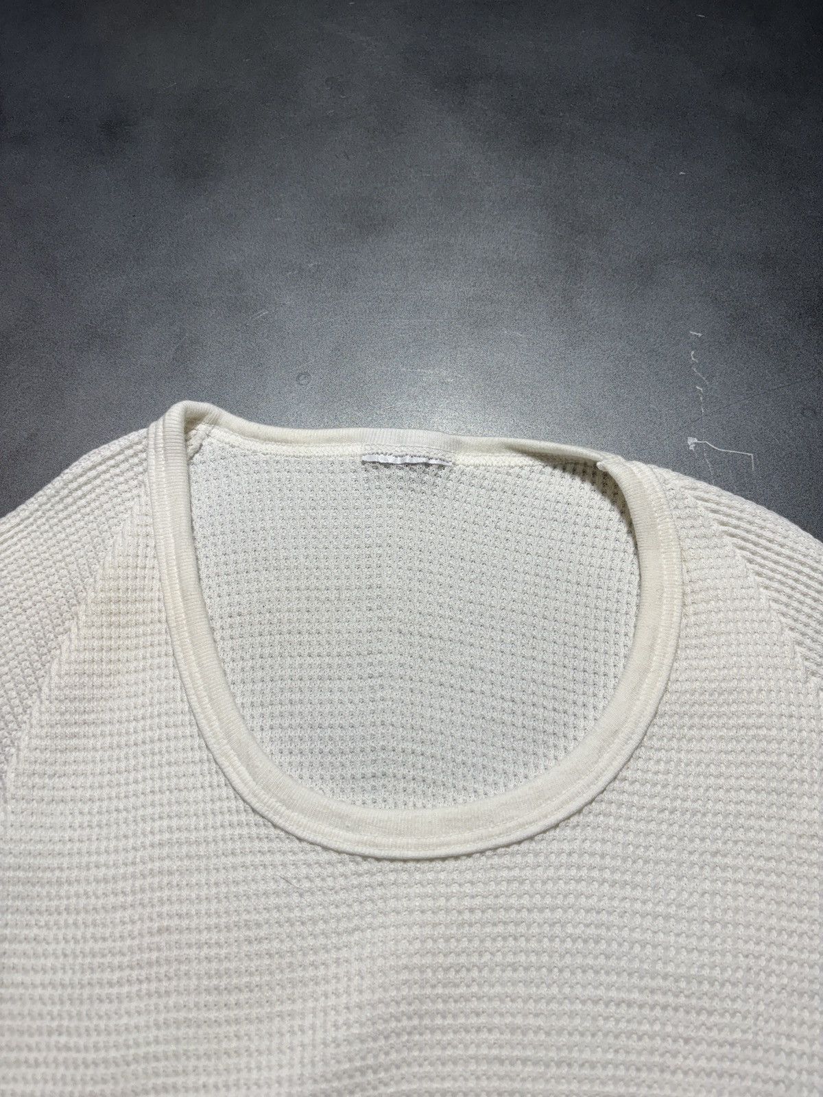 Vintage Vintage Thermal Undershirt Raglan Waffle Knit Blank Tee 80s Size US S / EU 44-46 / 1 - 4 Thumbnail