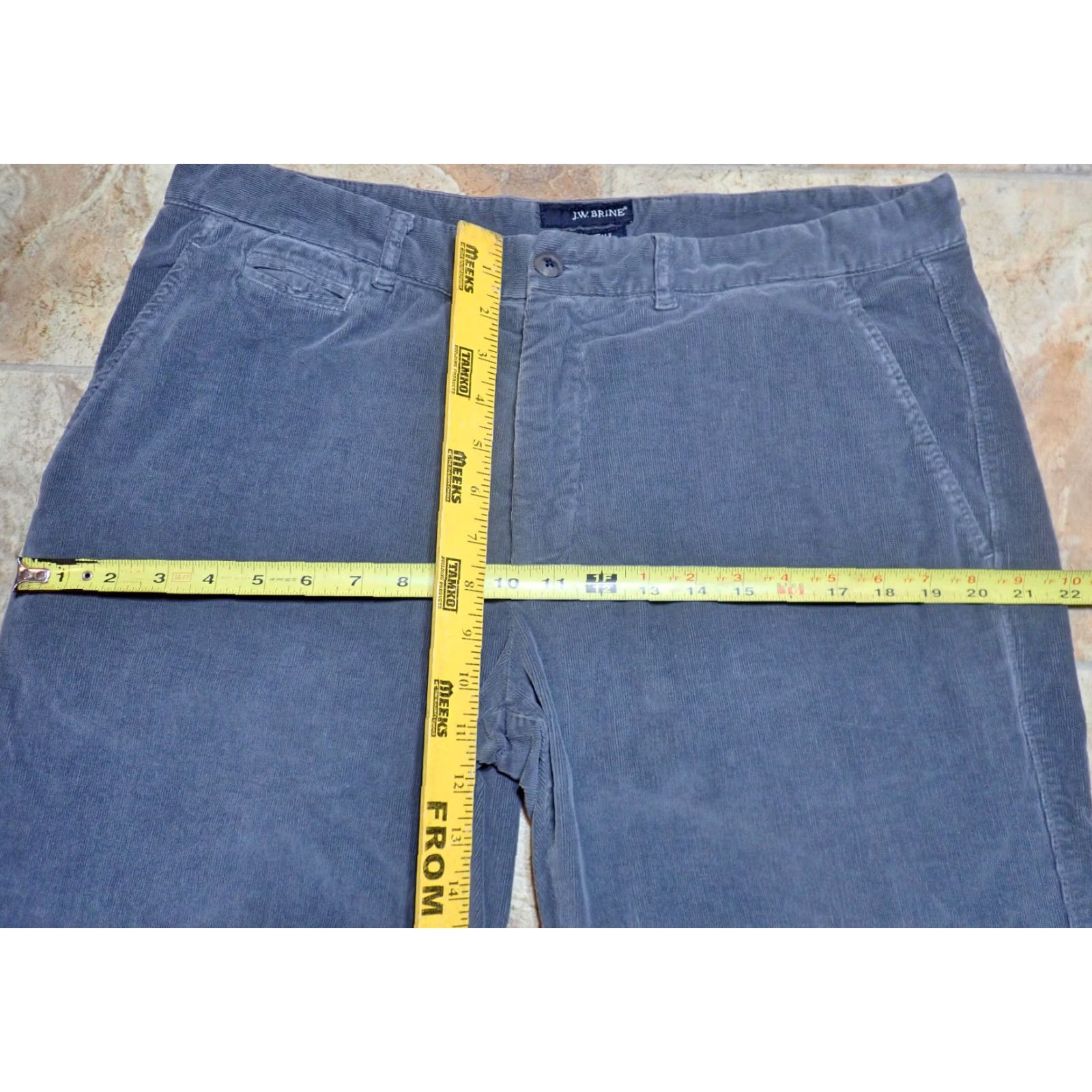 J.W. Brine J.W. Brine Chinos Corduroy Pants Casual Gray Cotton Italy Made 36x30 5-Pocket Vintage Mens Size US 36 / EU 52 - 6 Thumbnail