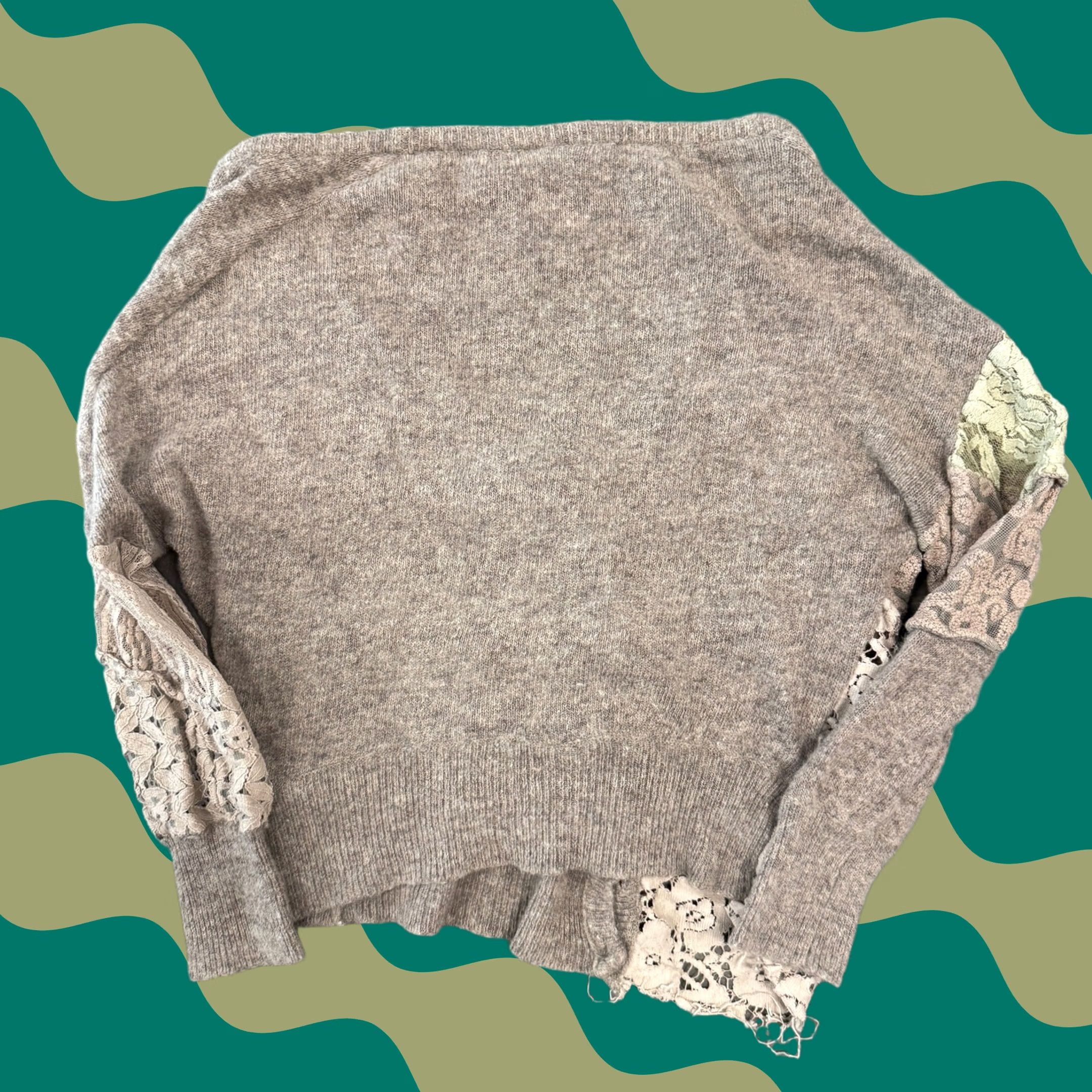 BKE Vintage Y2K Lace Cardigan Boho Beige M BKE Festival Size M / US 6-8 / IT 42-44 - 1 Thumbnail