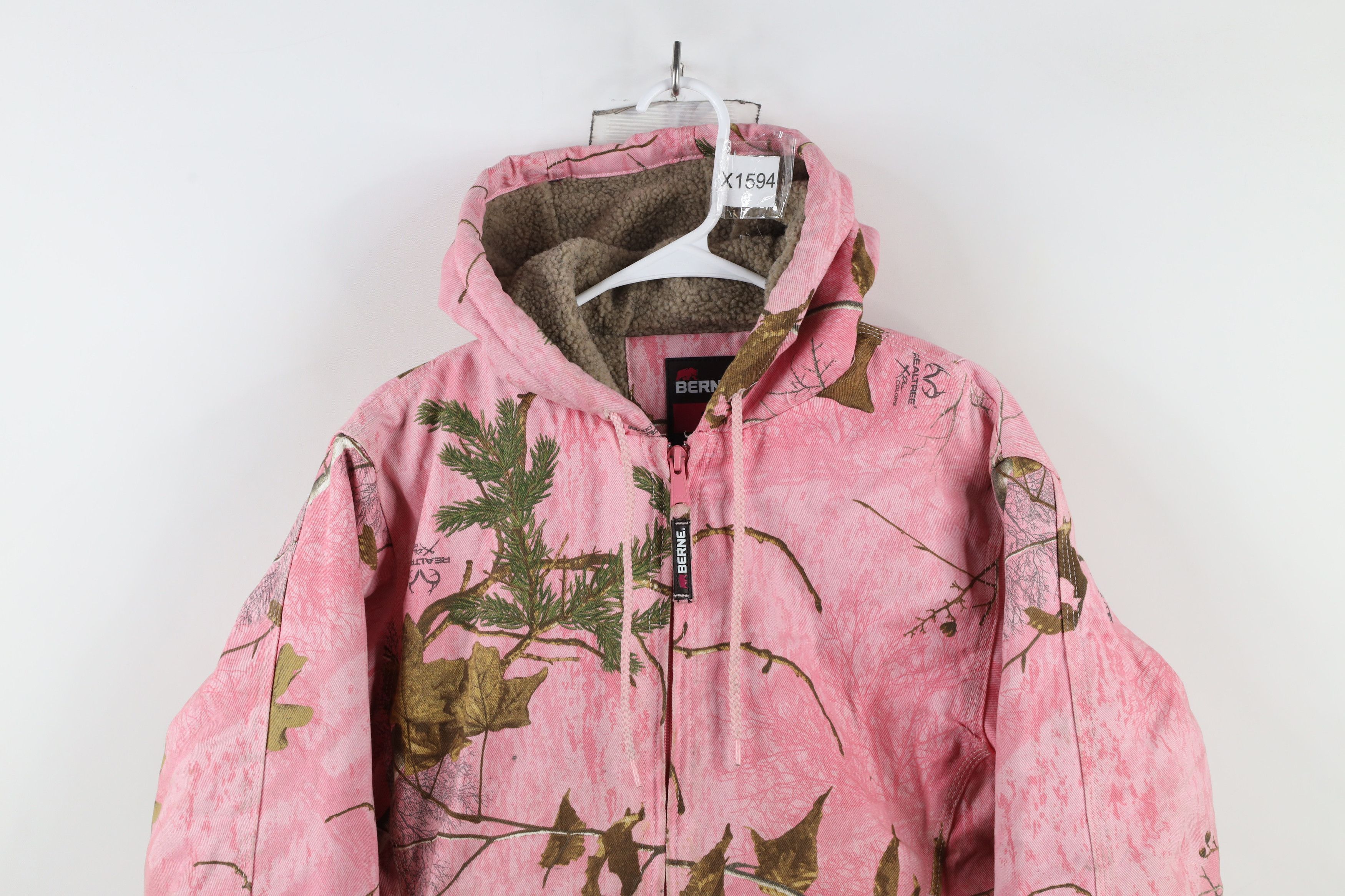 Vintage Vintage Streetwear Fleece Lined Pink Camouflage Jacket Size S / US 4 / IT 40 - 2 Thumbnail