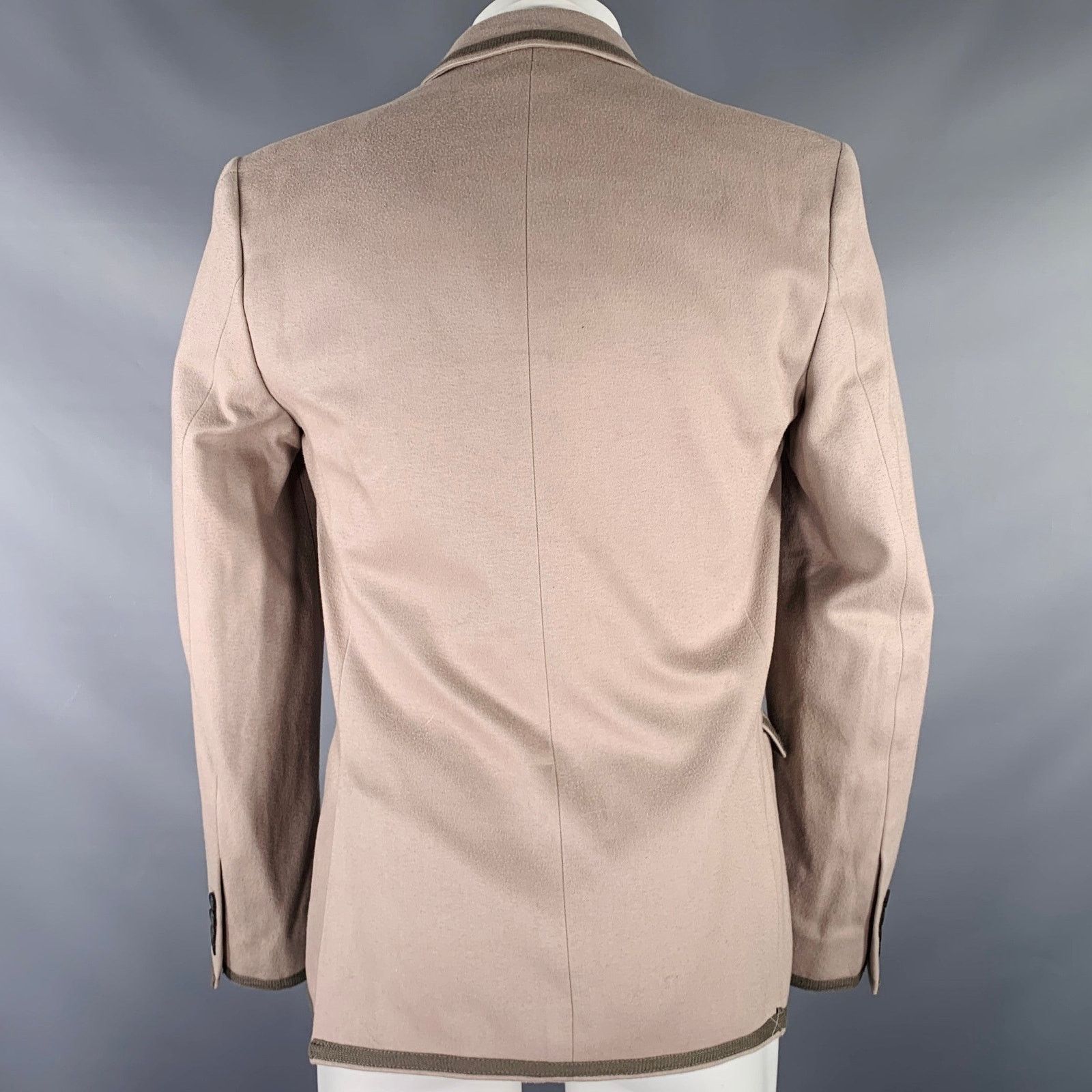 Marc by Marc Jacobs Size M Taupe Moleskin Cotton Notch Lapel Sport Coat Size 40R - 4 Thumbnail