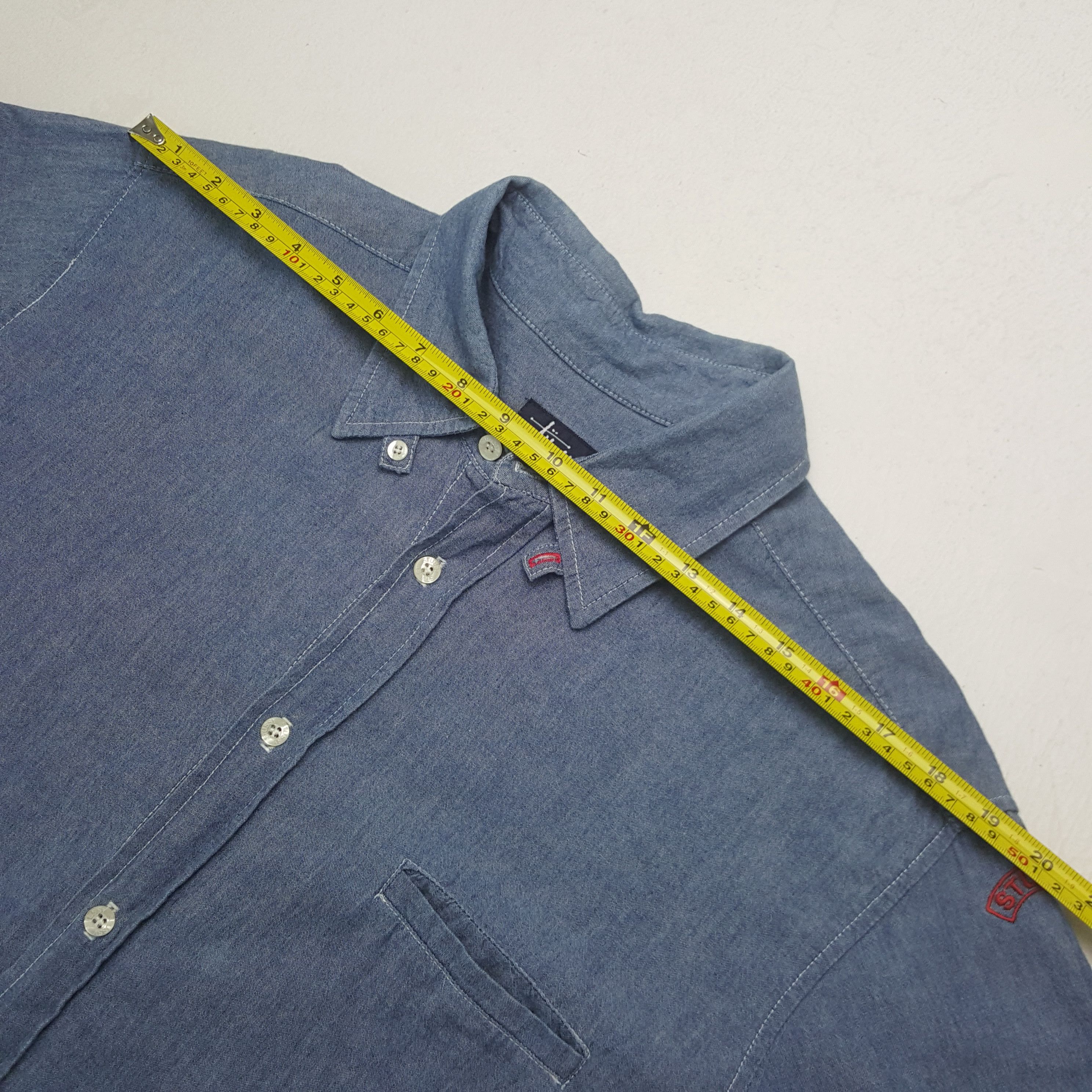 Stussy Vintage Stussy American Brand Denim Shirt Button Up C294N24 Size US XL / EU 56 / 4 - 5 Thumbnail