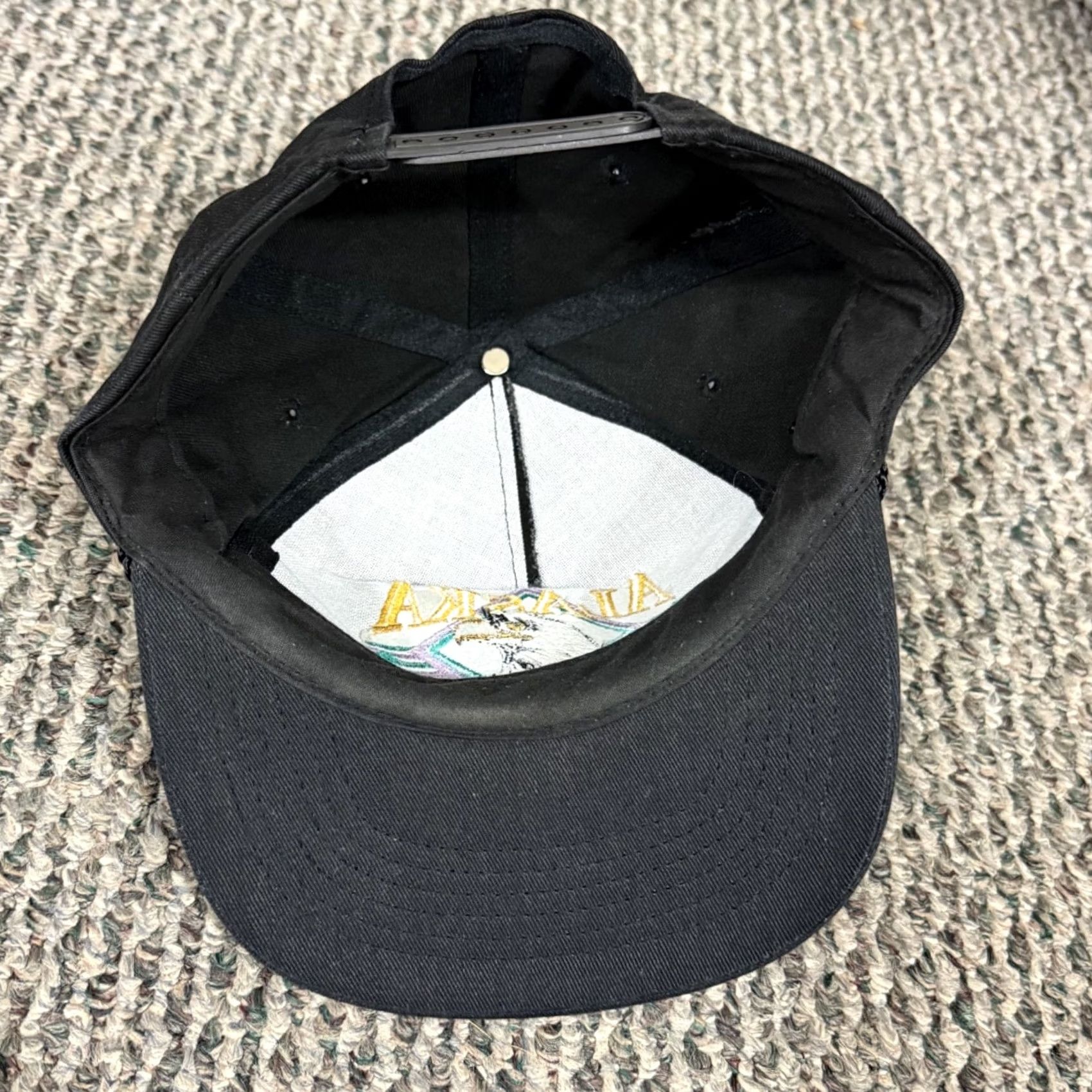 Vintage VINTAGE Alaska Trucker Hat Adult Black USA Outdoor Snapback Rope Bald Eagle 80s Size ONE SIZE - 6 Thumbnail