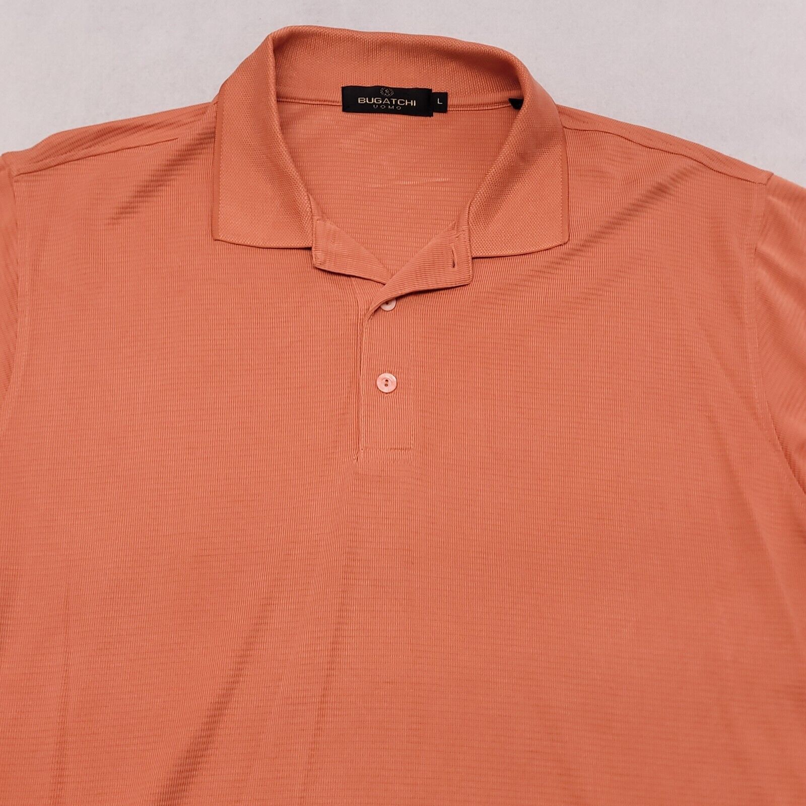 BUGATCHI Bugatchi Vomo Casual Pullover Polo Shirt Mens Size L Orange Size US L / EU 52-54 / 3 - 1 Thumbnail