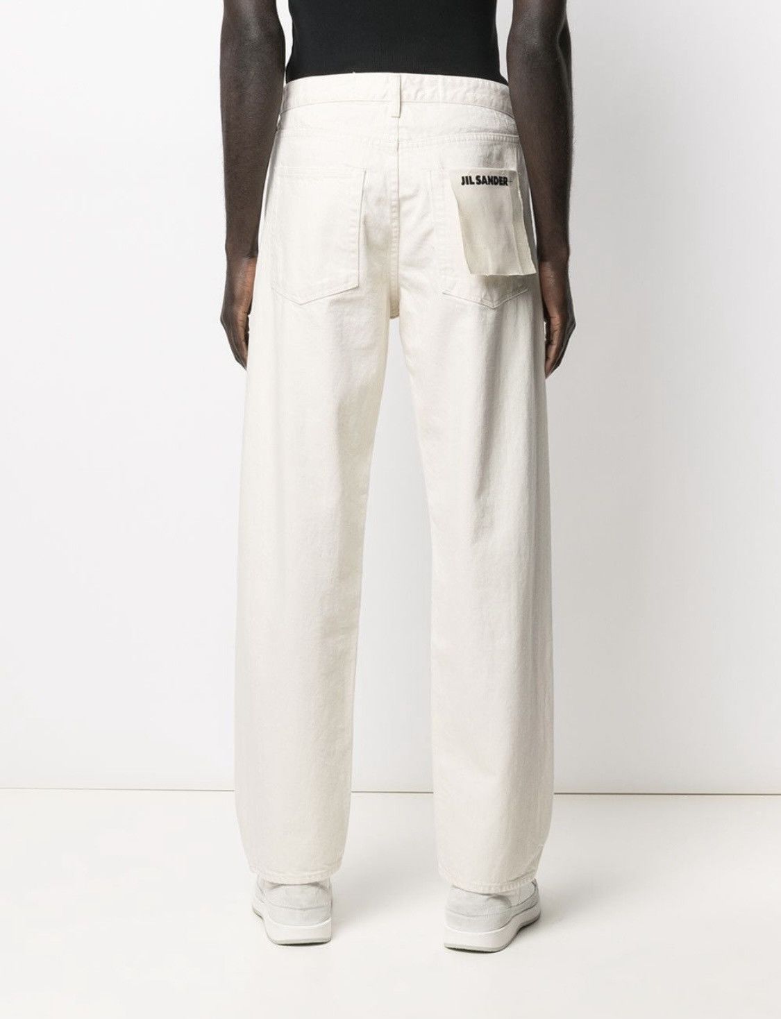 Jil Sander New JIL SANDER Japanese Selvedge Wide Denim Off White Jeans Size US 29 - 18 Thumbnail