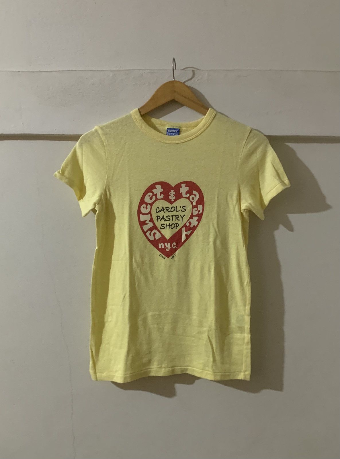 Japanese Brand Vintage 80s Sweet & Tasty Ringer Tee Shirt Size US M / EU 48-50 / 2 - 1 Thumbnail