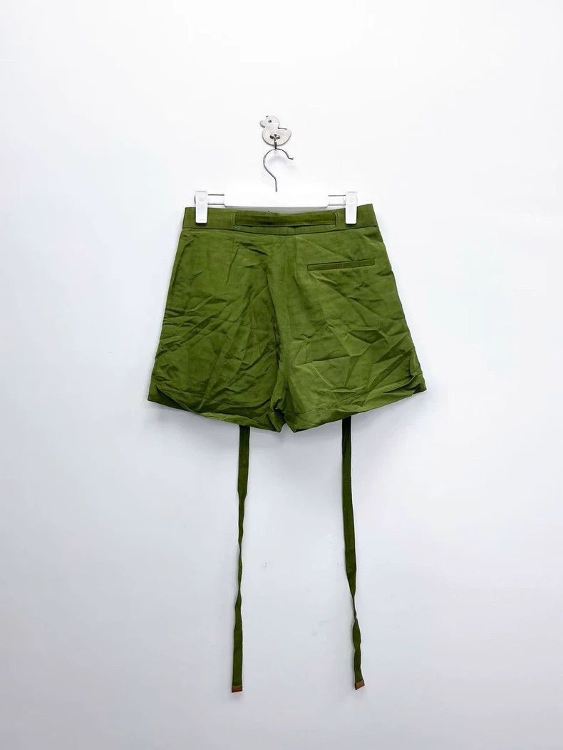 Loewe LOEWE Avocado Green Pure Color Ribbon shorts Size 42" / US 20 - 2 Thumbnail