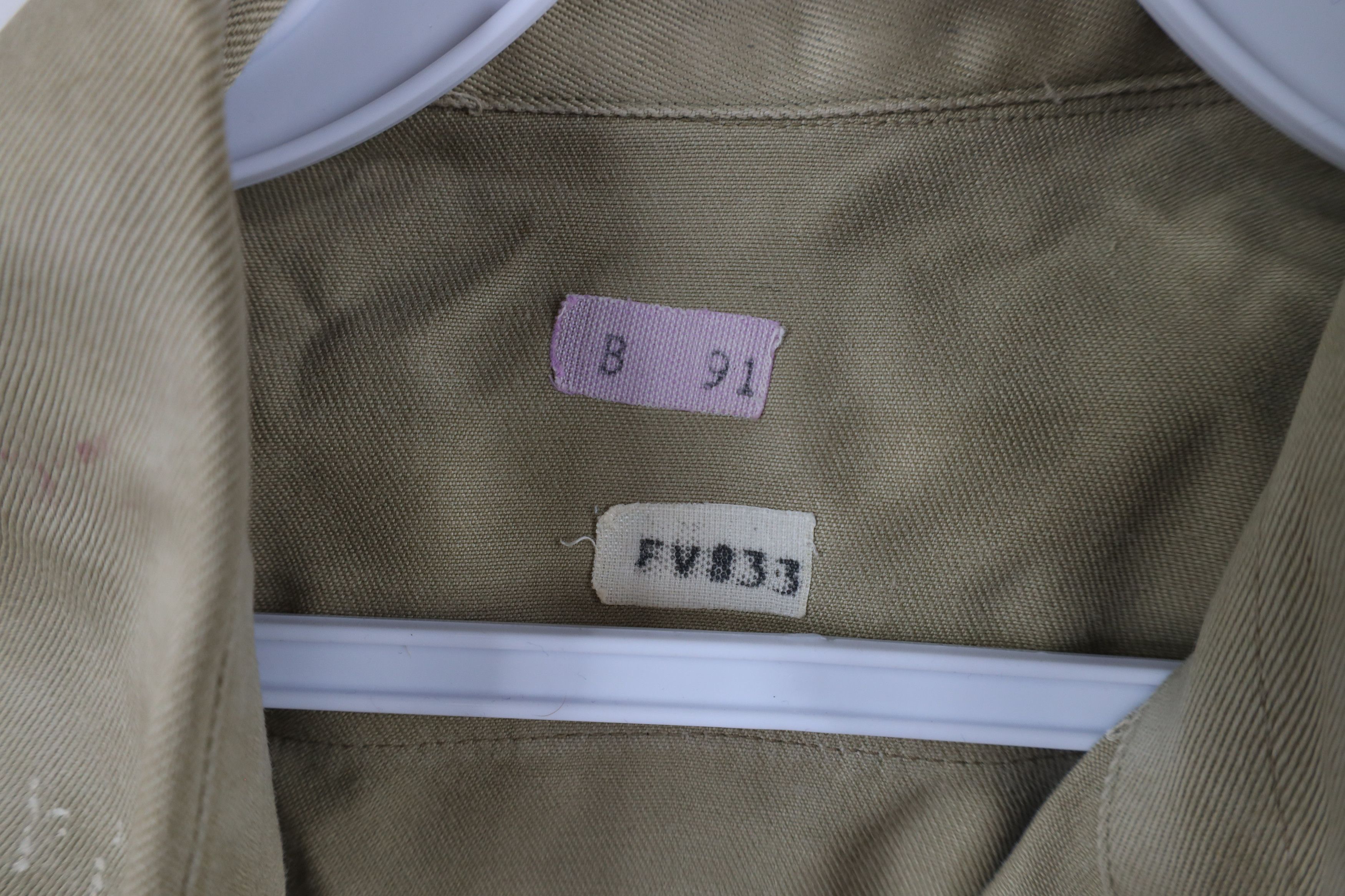 Vintage Vintage 50s Korean War Field Combat Fatigue Shirt Khaki USA Size US M / EU 48-50 / 2 - 13 Thumbnail