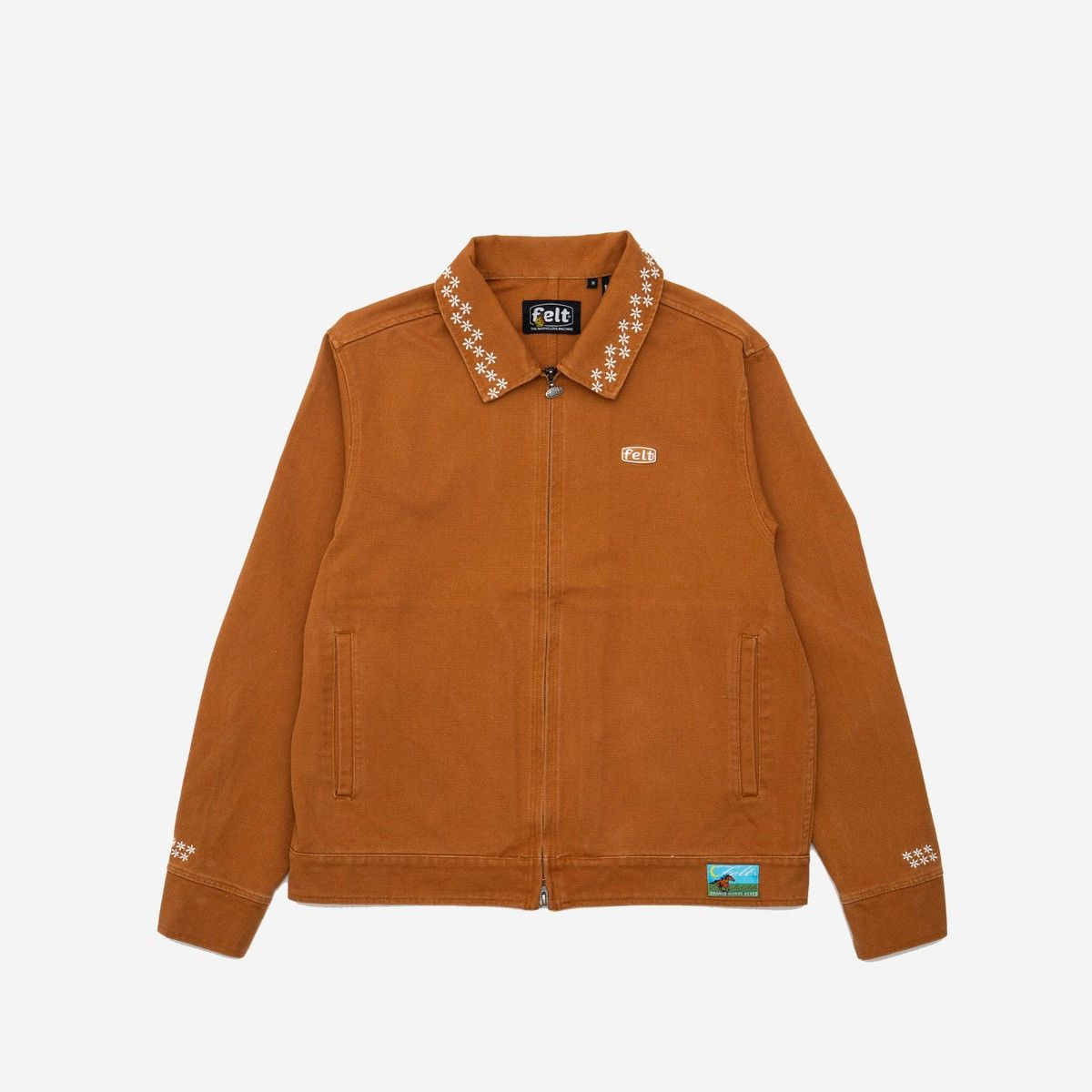 Felt brown carpenter jacket