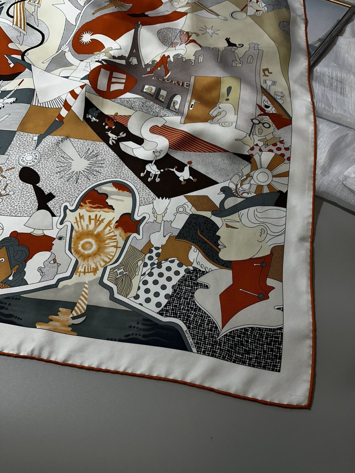 Hermes Authentic HERMES ScarfCarre 90 CA DECOIFFE 100% Silk Japan Size ONE SIZE - 6 Thumbnail