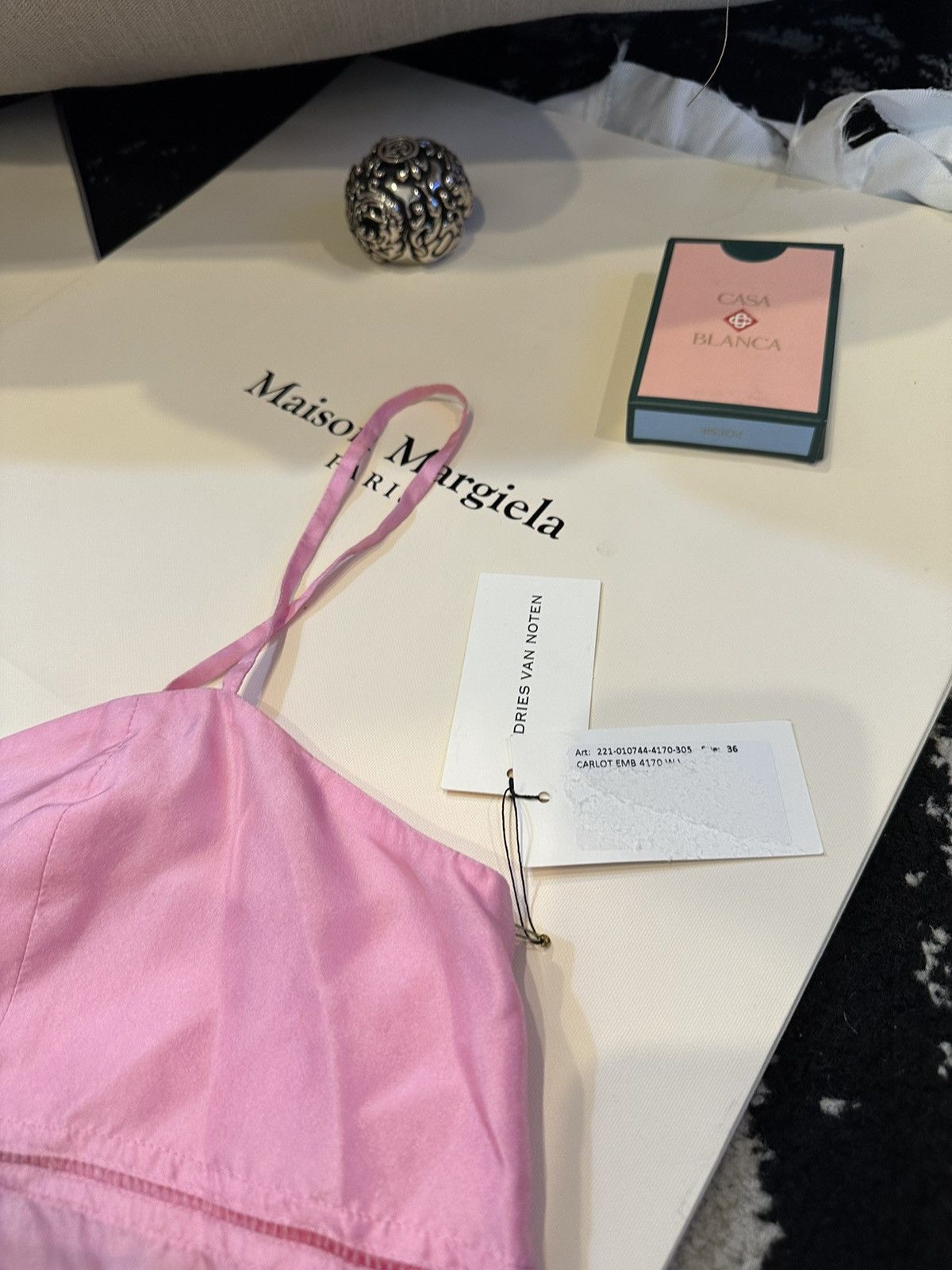 Dries Van Noten 100% Silk Pink Dries Van Noten Top Size XS / US 0-2 / IT 36-38 - 4 Thumbnail