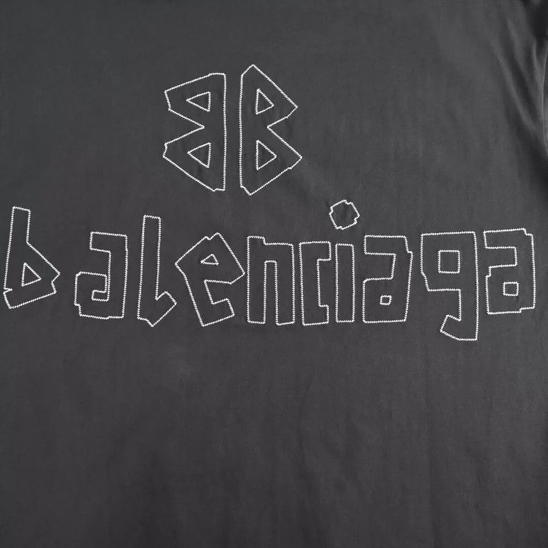 Balenciaga Balenciaga 23ss Twisted Letter Double B Short Sleeve 2504-N Size US S / EU 44-46 / 1 - 6 Thumbnail