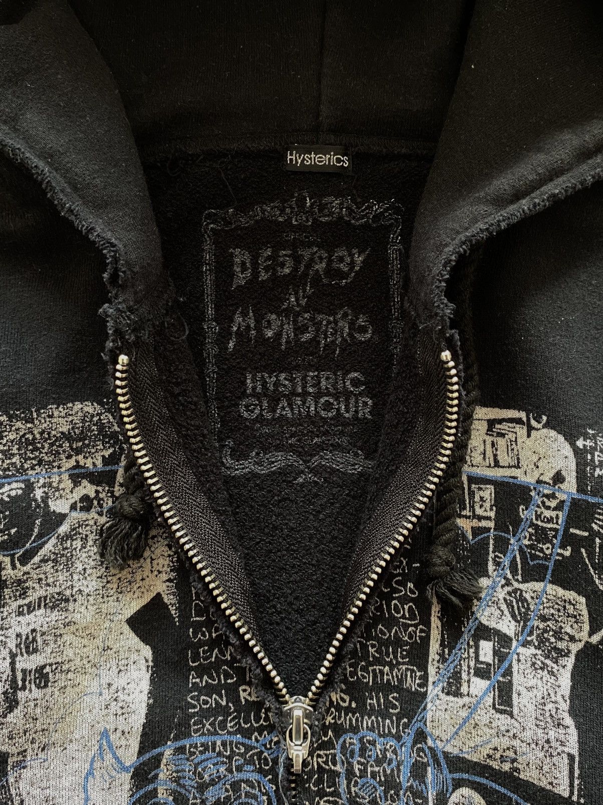 SOLD ) Hysteric Glamour x Destroy all monsters zip up