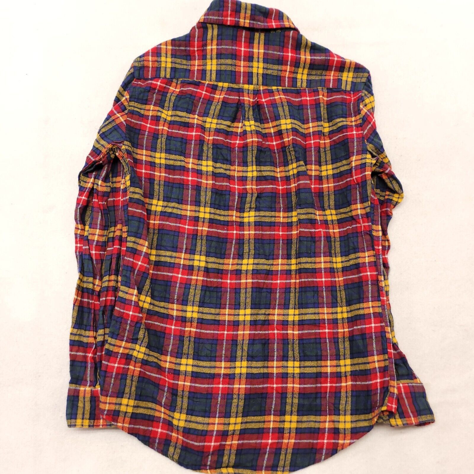 Croft & Barrow Croft & Barrow Madras Flannel Shirt Mens Size Medium M Blue Size US M / EU 48-50 / 2 - 10 Thumbnail
