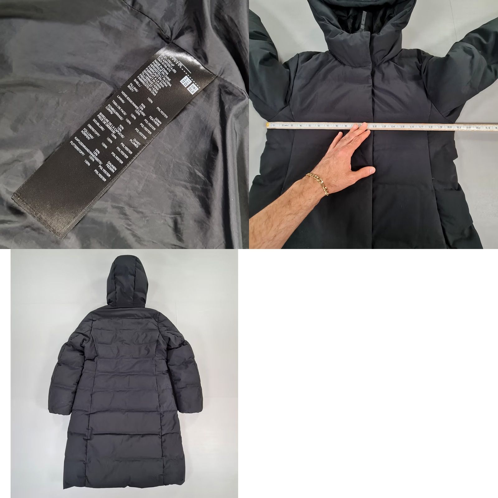 Uniqlo Uniqlo Womens Jacket Black Medium Lightweight Down Fill Water Repellent Hooded Jacket Size M / US 6-8 / IT 42-44 - 8 Thumbnail