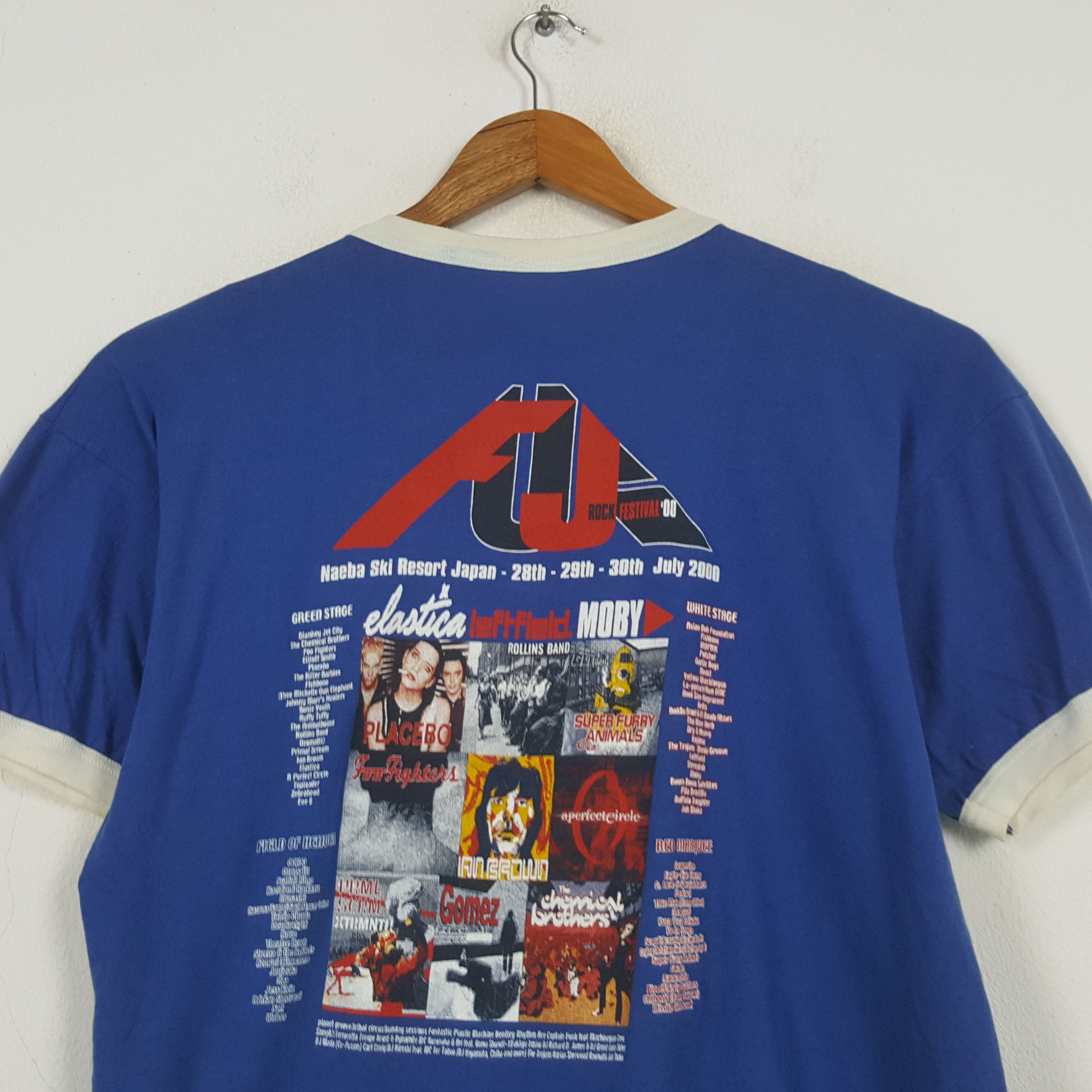 Band Tees × Vintage Vintage FUJI ROCK FESTIVAL 2000 Britpop Band T-shirt 31 Size US XL / EU 56 / 4 - 2 Thumbnail