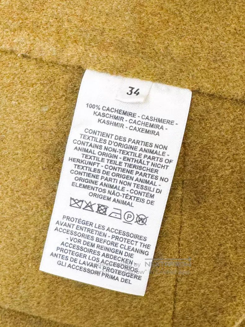 Hermes Hermes Maple Green Collar Long Cashmere Coat with Belt Size XXS / US 00 / IT 34 - 5 Thumbnail