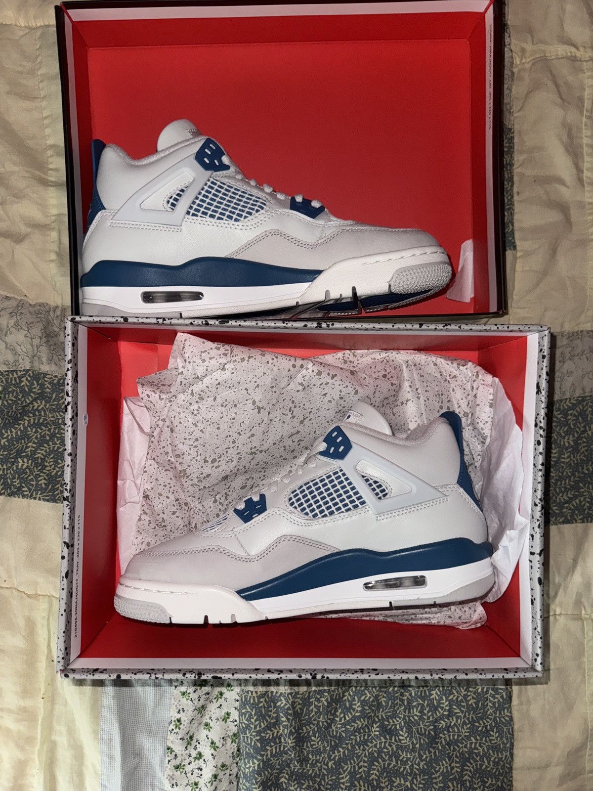 Jordan Brand Air Jordan 4 Retro Military Blue Size US 7 / EU 40 - 3 Thumbnail