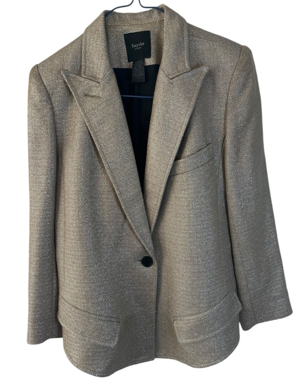 SMYTHE Smythe THE Golden Blazer Size 6 - Worn Once ! Size M / US 6-8 / IT 42-44 - 3 Thumbnail