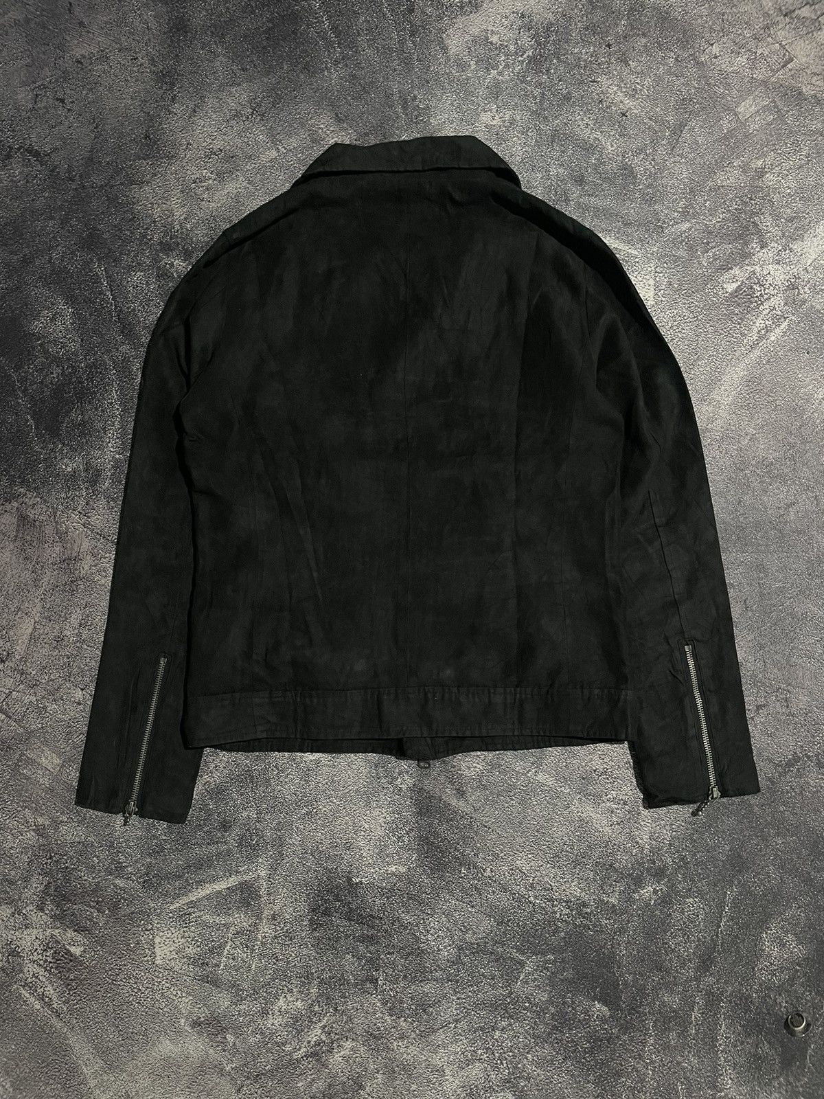 Issey Miyake Tete Homme Suede Ramones Bikers Jacket Size US M / EU 48-50 / 2 - 8 Thumbnail