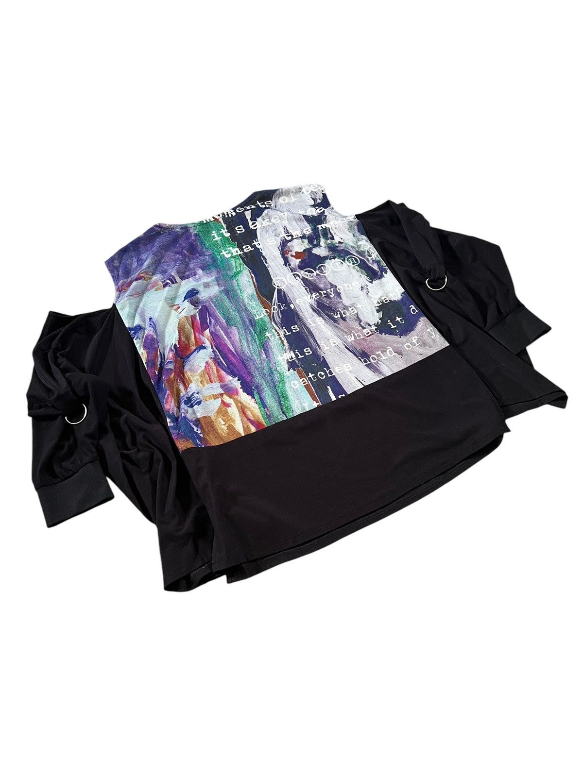 Japanese Brand Lilith Art Duct 🇯🇵 Rebuilt Off Shoulder Art Printed Shirt Size US L / EU 52-54 / 3 - 7 Thumbnail