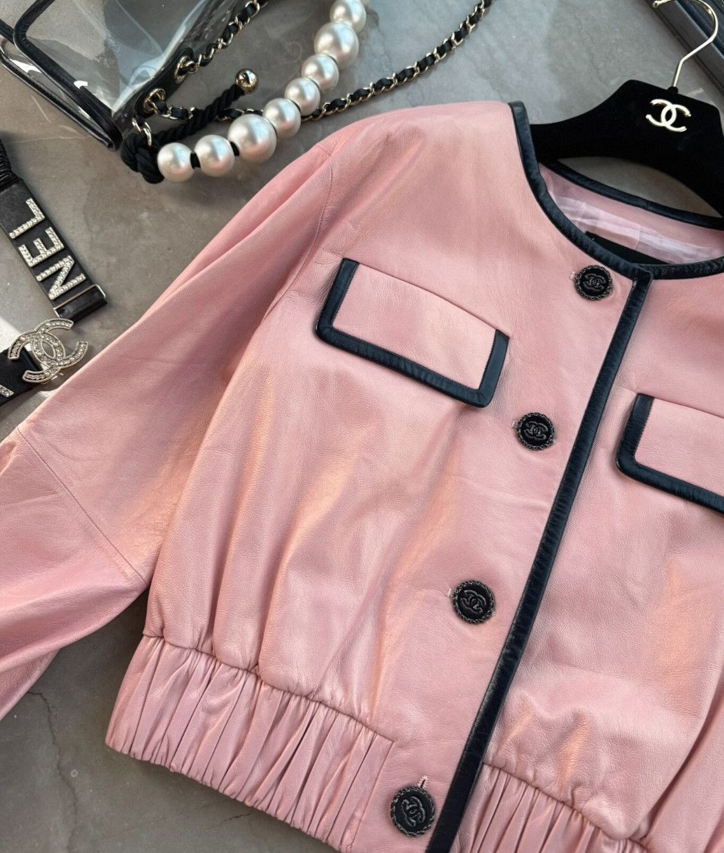 Chanel Chanel Pink Cotton Jacket for Women . Size XXS / US 00 / IT 34 - 9 Thumbnail