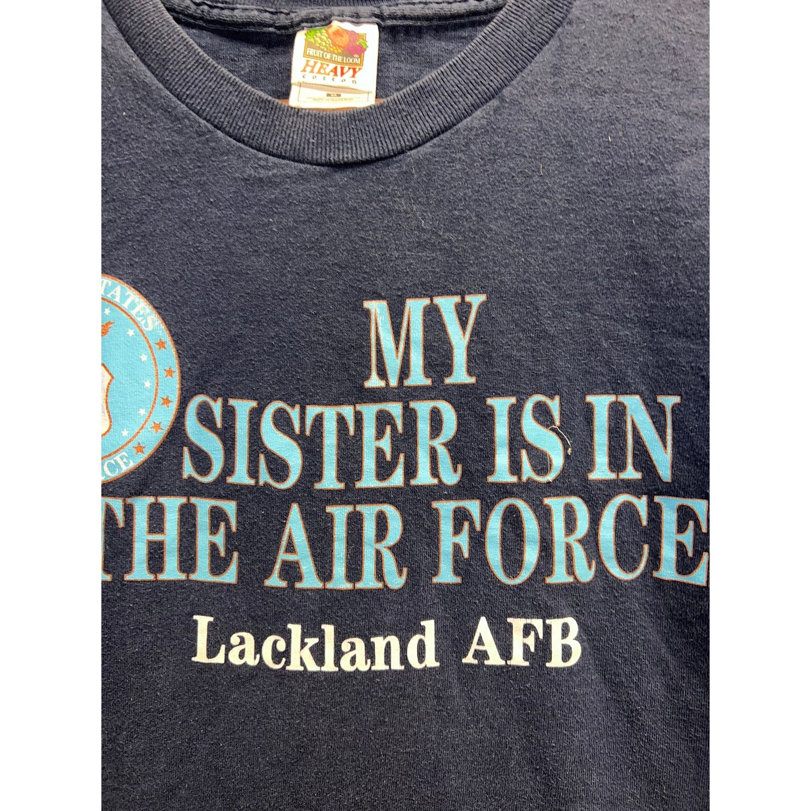 Fruit Of The Loom Vintage Lackland Air Force Base Shirt 90s Tee VTG M Size US M / EU 48-50 / 2 - 4 Thumbnail