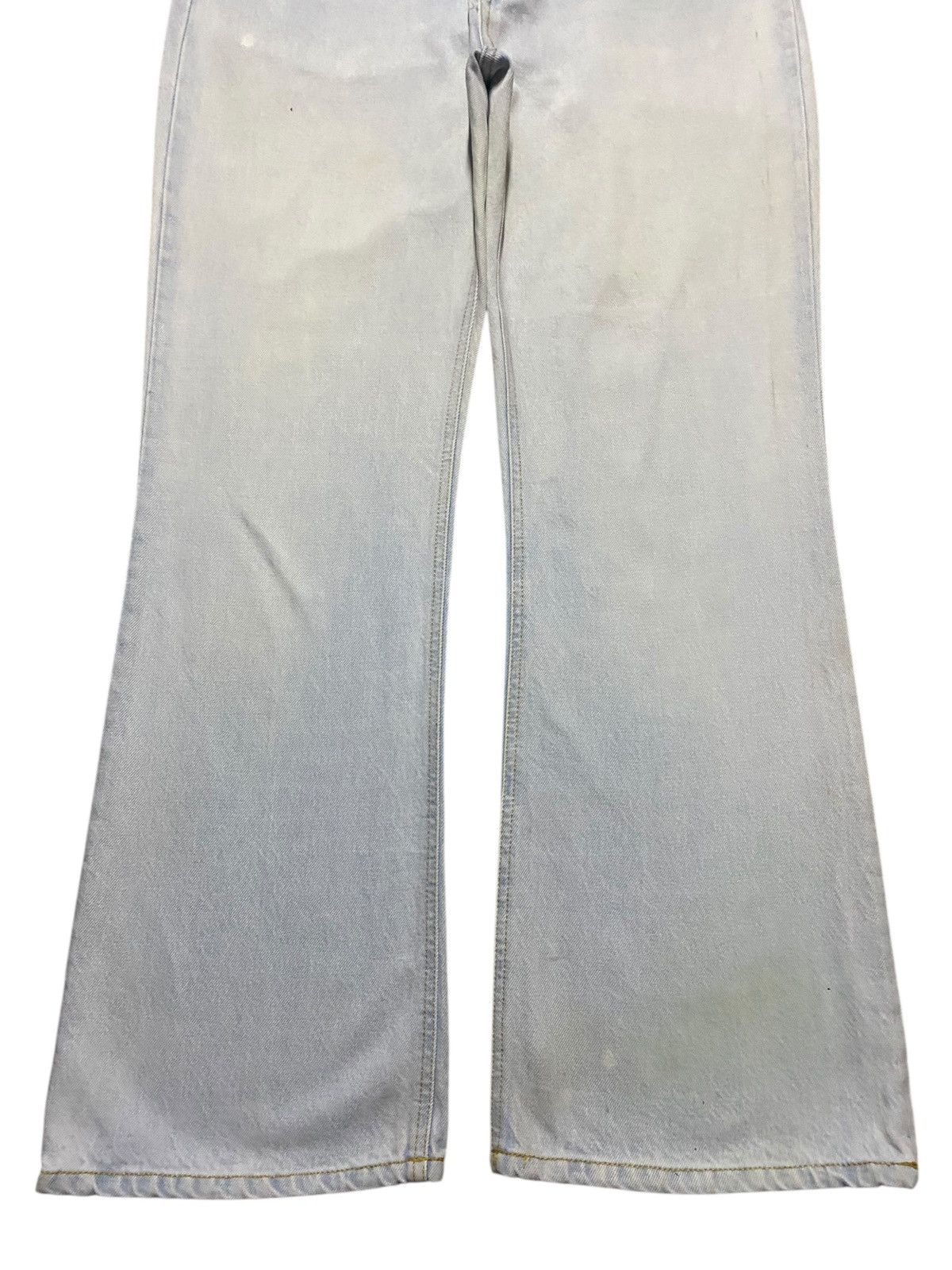 Balmain × H&M Vintage H&M Light Wash Super Wide Leg Jeans Size US 33 - 5 Thumbnail