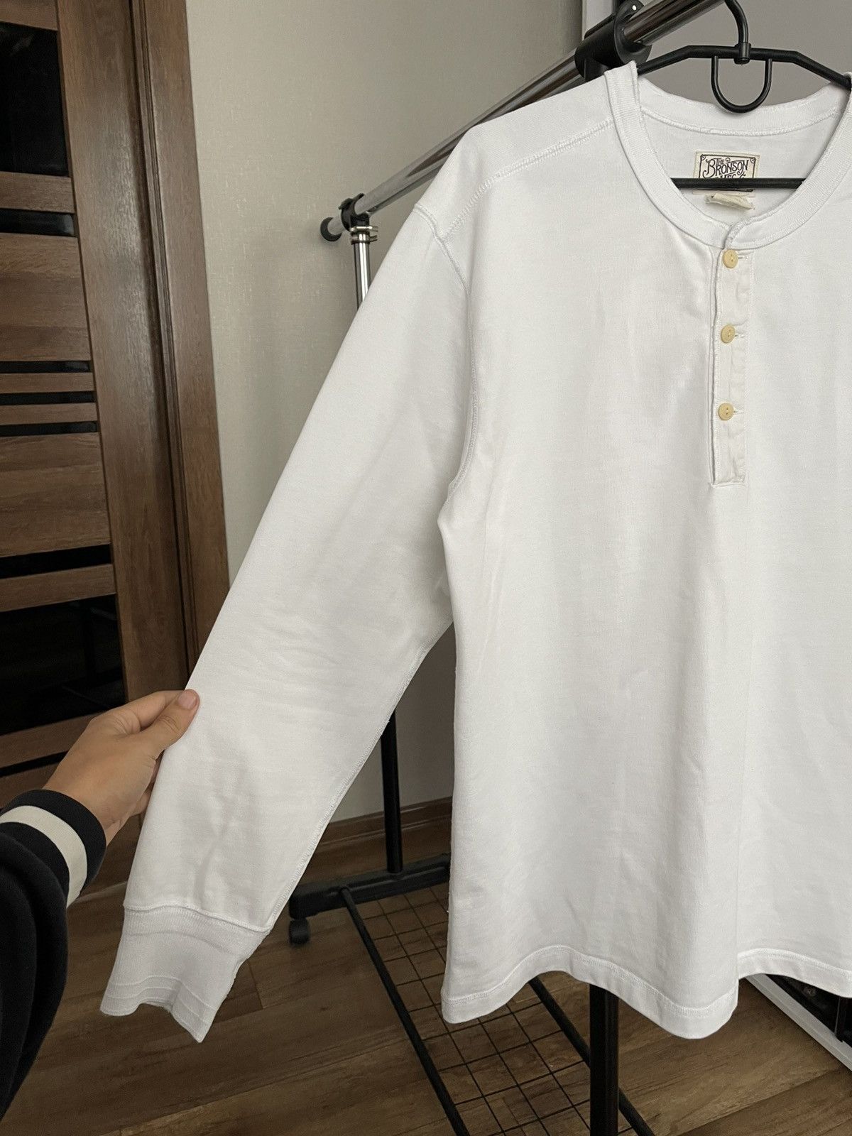 Bronson MFG. CO. Bronson Mfg Henley Heavyweight Long Sleeve T-Shirt Pullover Size US XXL / EU 58 / 5 - 7 Thumbnail