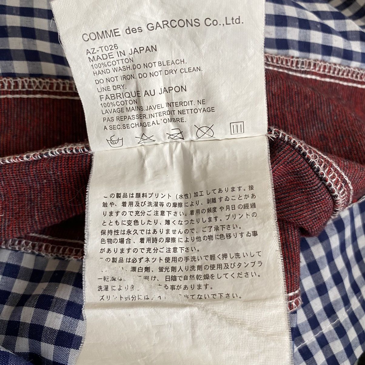 Comme des Garcons × Comme des Garcons Homme Plus COMME des GARCONS Patchwork Checkered Fusion Shirt Size US L / EU 52-54 / 3 - 18 Thumbnail