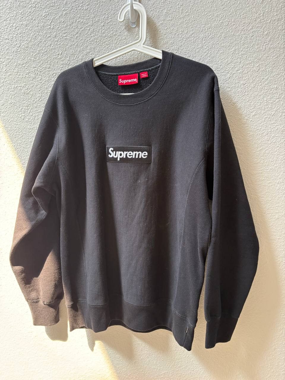 Supreme Supreme Box Logo Crewneck Black Size US L / EU 52-54 / 3 - 3 Thumbnail
