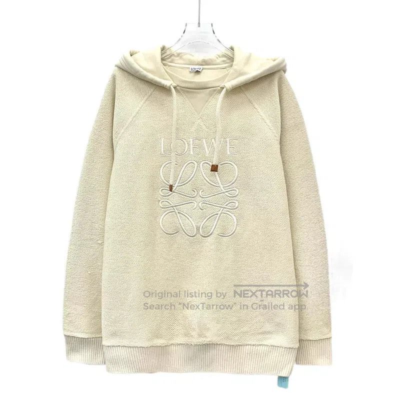 Loewe Loewe Off-white logo letter embroidery cotton hooded draws Size M / US 6-8 / IT 42-44 - 1 Thumbnail