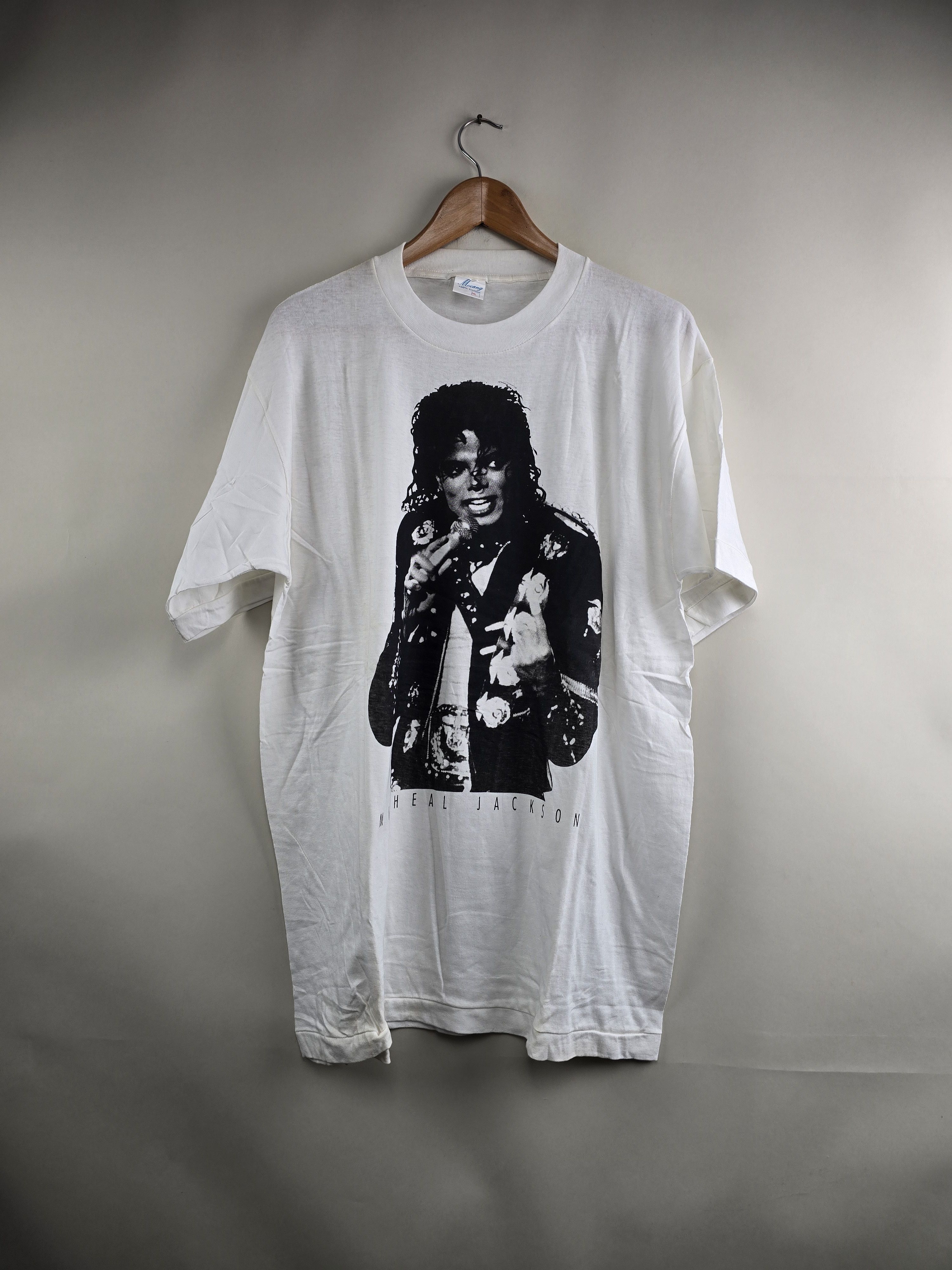 Band Tees × Michael Jackson × Vintage 90s Michael Jackson Dangerous XL 23" 31" Size US XL / EU 56 / 4 - 6 Thumbnail