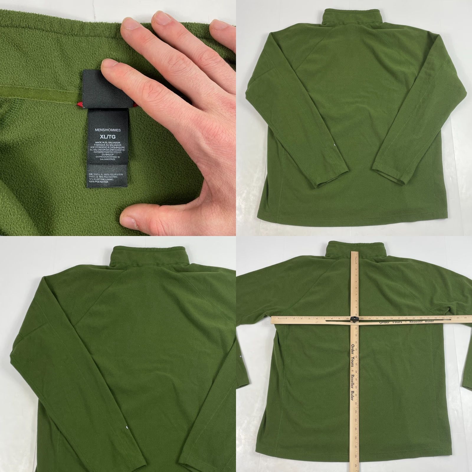 The North Face The North Face Jacket Mens XL Green Flashdry Fleece 1/4 Zip Size US XL / EU 56 / 4 - 8 Thumbnail