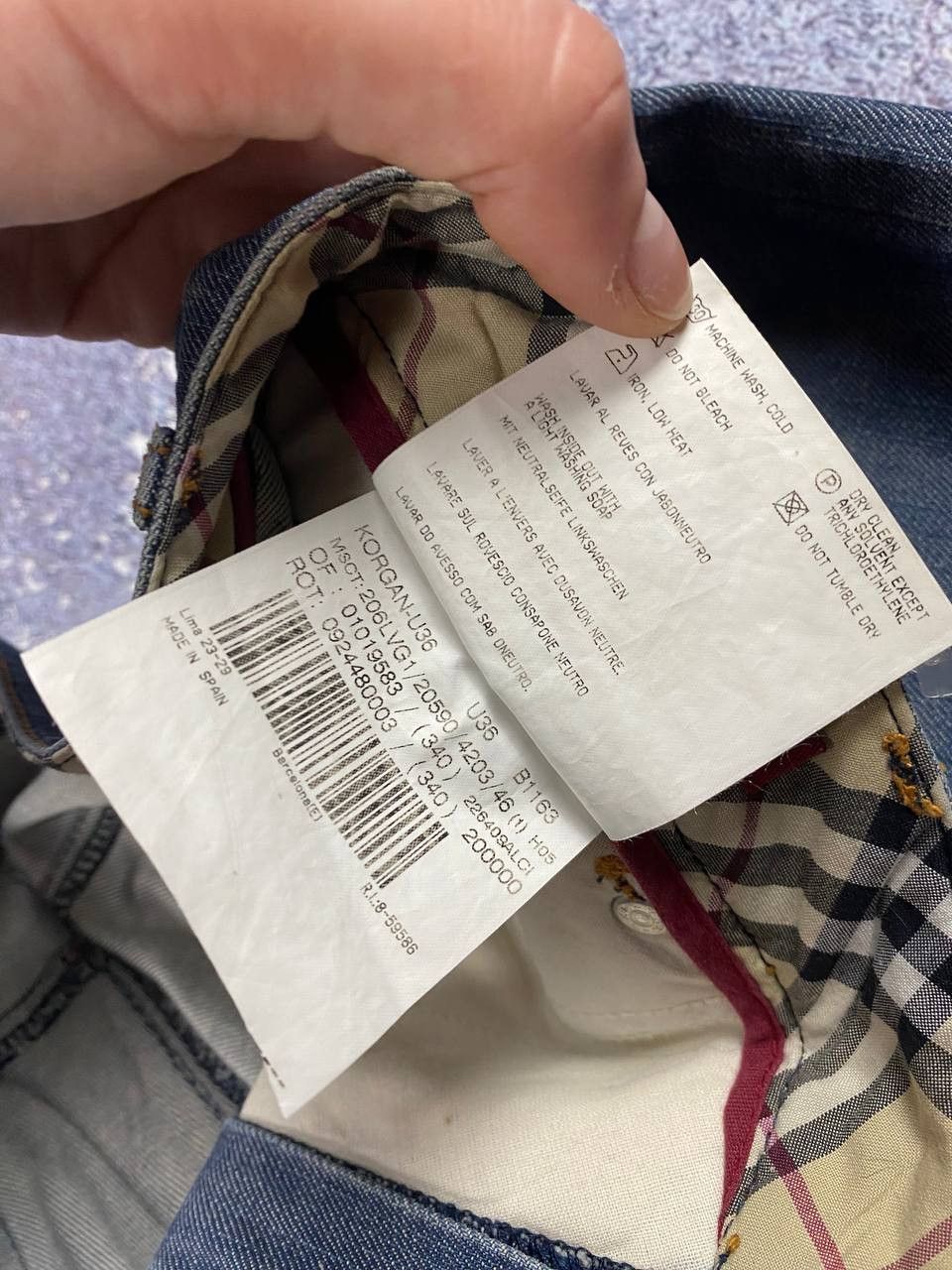Burberry 🔥VINTAGE BURBERRY BRIT BAGGY JEANS PANTS Y2K Size US 30 / EU 46 - 5 Thumbnail