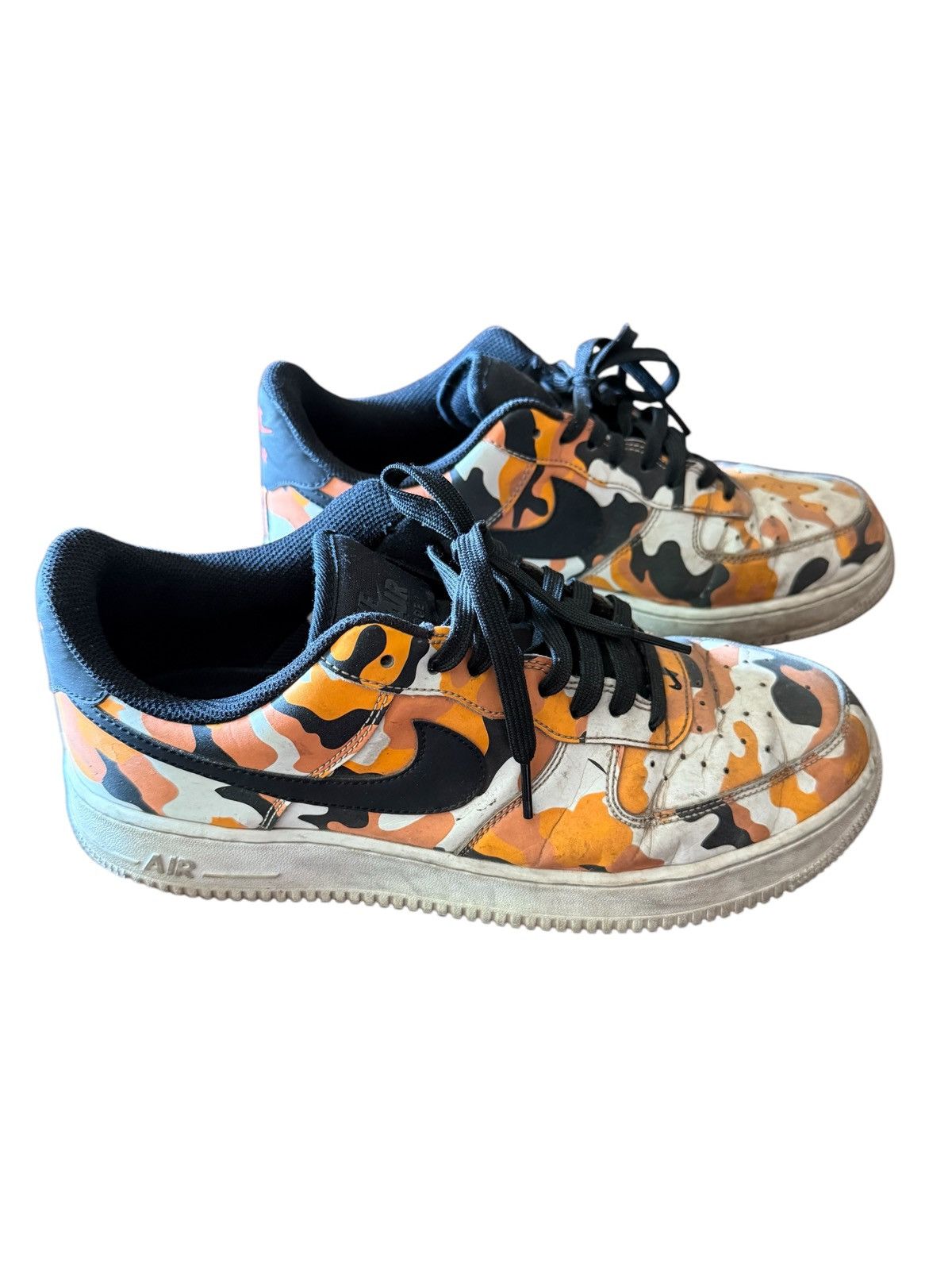 Nike Nike Air Force 1 Orange Camo Size 10 Size US 10 / EU 43 - 1 Thumbnail