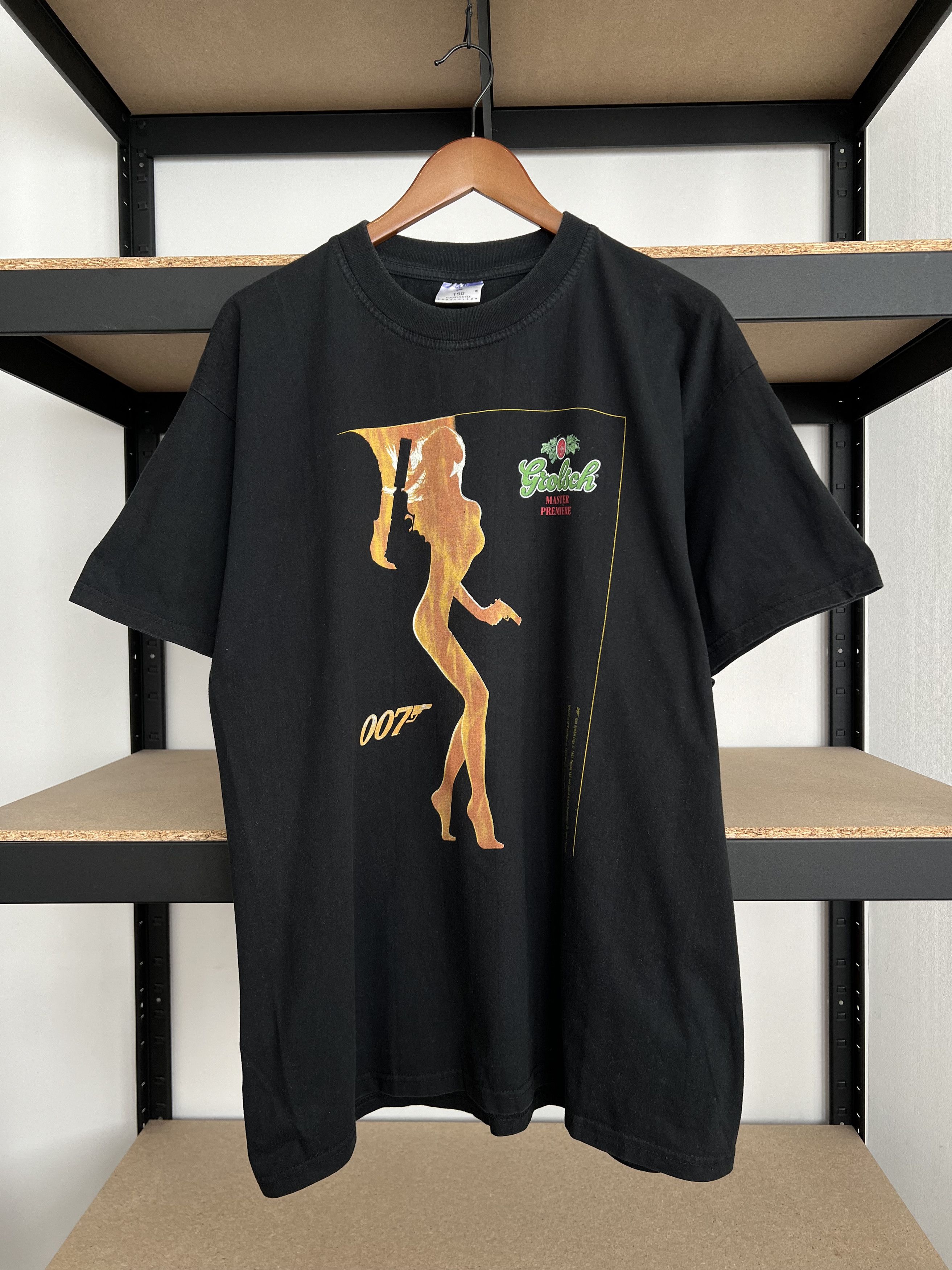 007 The World Is Not Enough Tシャツ M 90s RARE Vintage 1999 The World Is Not Enough Movie T shirt