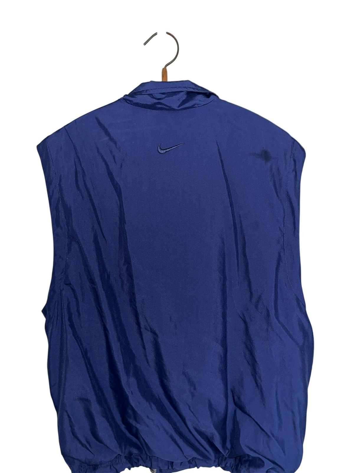 Nike Vintage Nike Windbreaker Vest Navy Blue 90s Sportswear Size US M / EU 48-50 / 2 - 3 Thumbnail