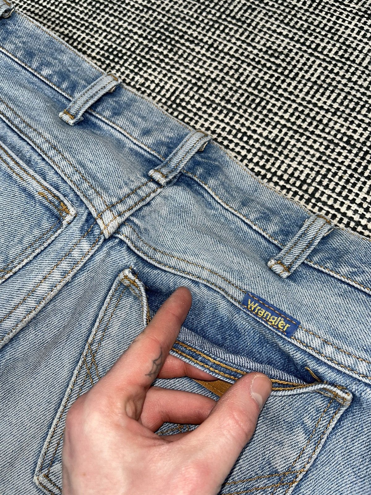 Other Light blue 80s wrangler jeans fade washed cowboy americana Size US 32 / EU 48 - 5 Thumbnail
