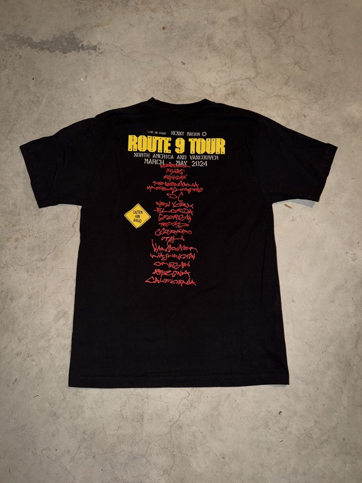 Rap Tees Kenny Mason Route 9 Tour Rap Concert Tee Black Size US L / EU 52-54 / 3 - 3 Thumbnail