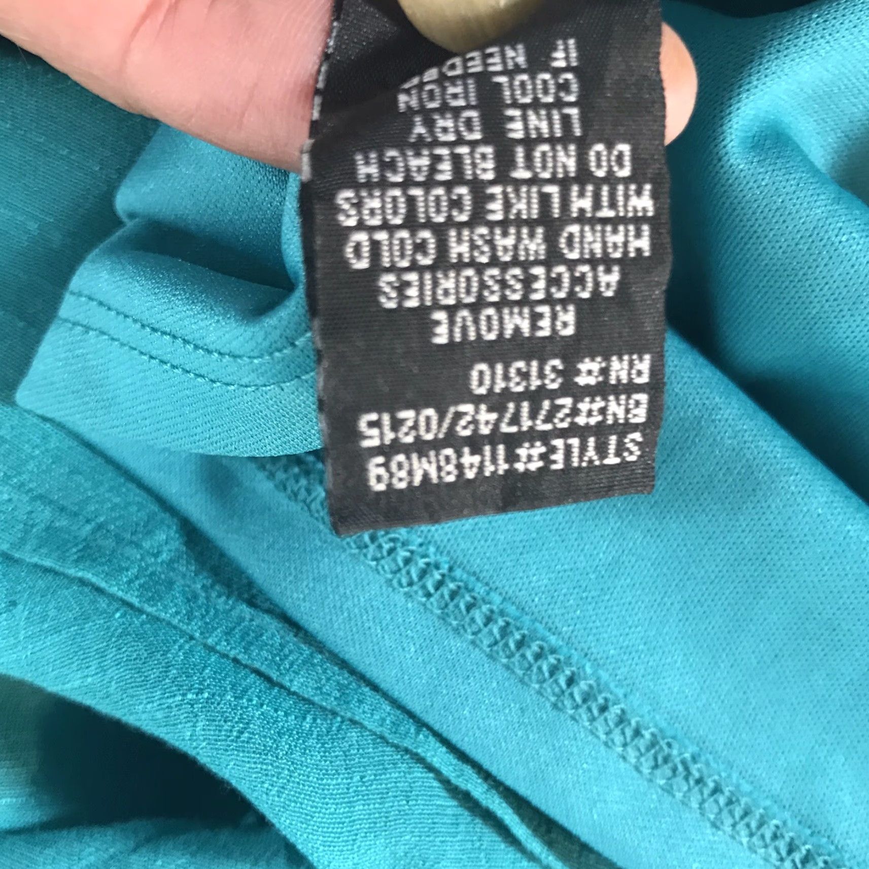 Vintage Iz Byer Women's Maxi Dress Sleeveless Ruffled Turquoise Bohemian Casual Party Summer XL Size XL / US 12-14 / IT 48-50 - 7 Thumbnail