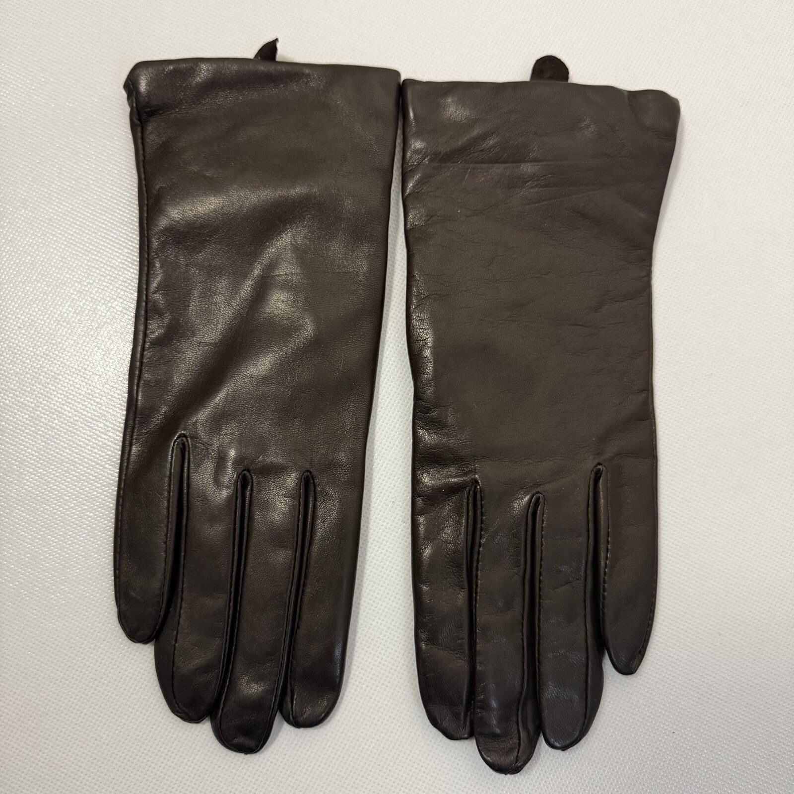 Other Grandoe Gloves Brown Leather Cashmere LambsWool Driving Size ONE SIZE - 1 Thumbnail