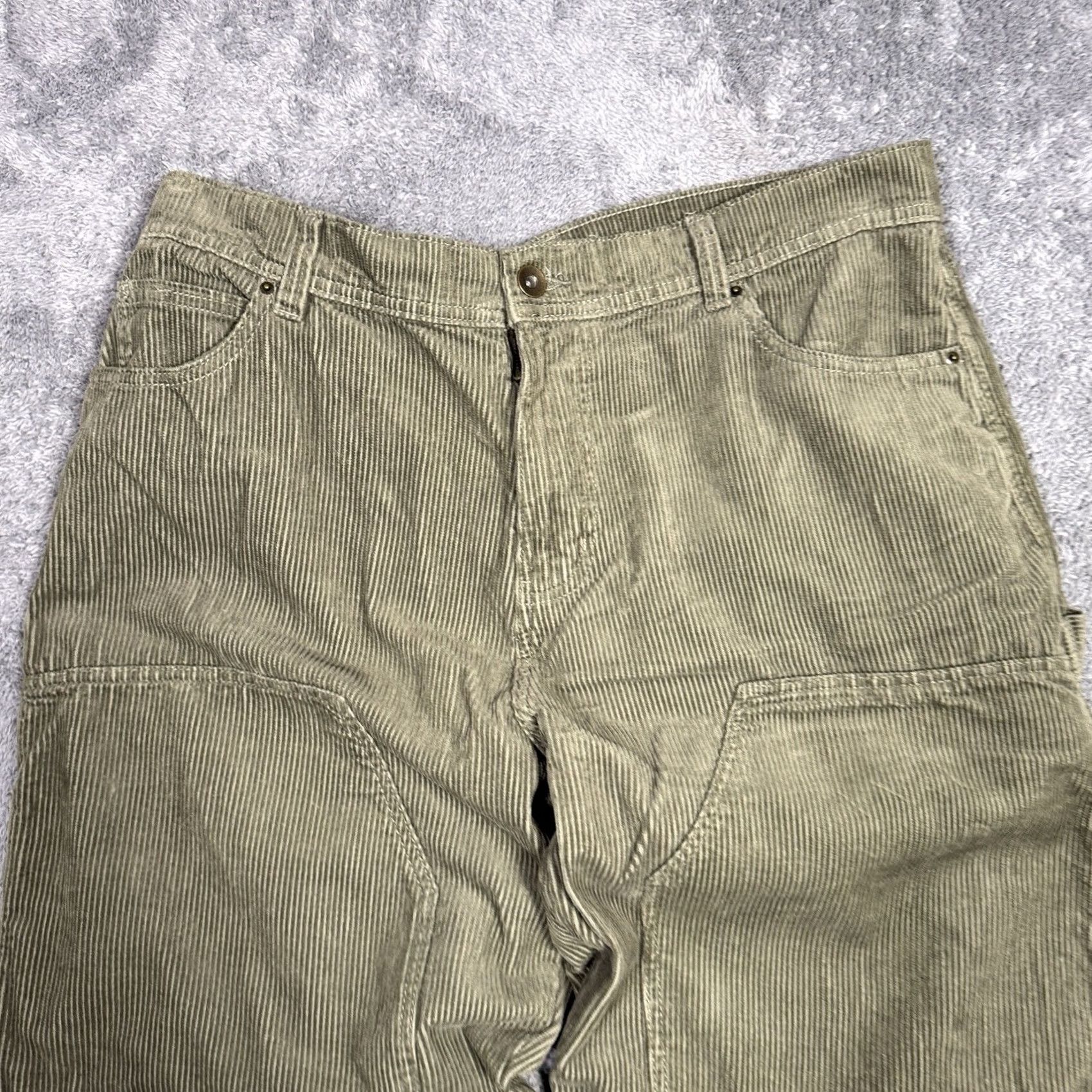 Vintage No Boundaries Corduroy Pants Men's 38x30 Carpenter Y2K Baggy 90s Grunge Hip Hop Punk Rock Size US 38 / EU 54 - 3 Thumbnail