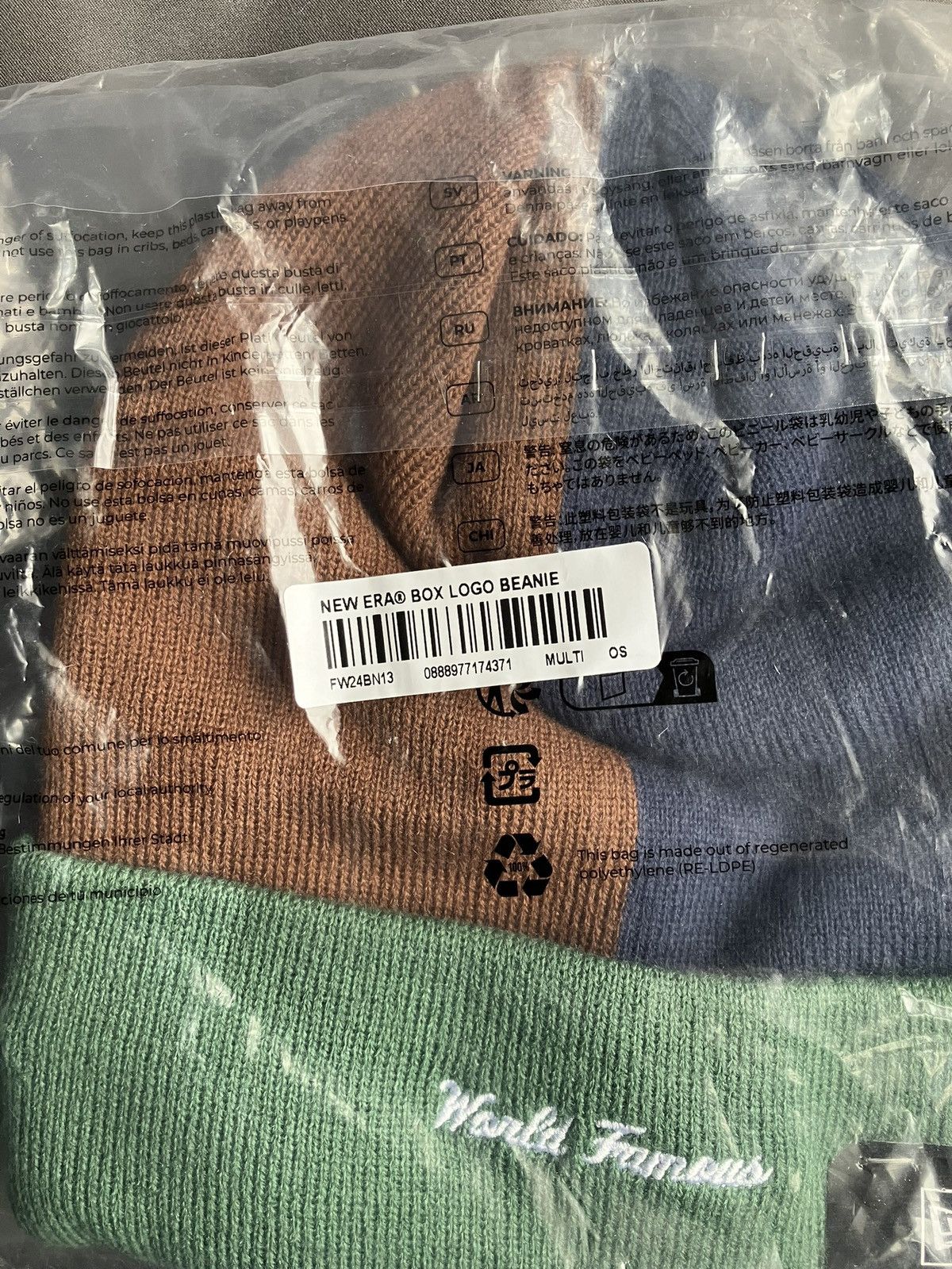 Supreme Supreme New Era Logo Beanie Multicolor Size ONE SIZE - 2 Thumbnail