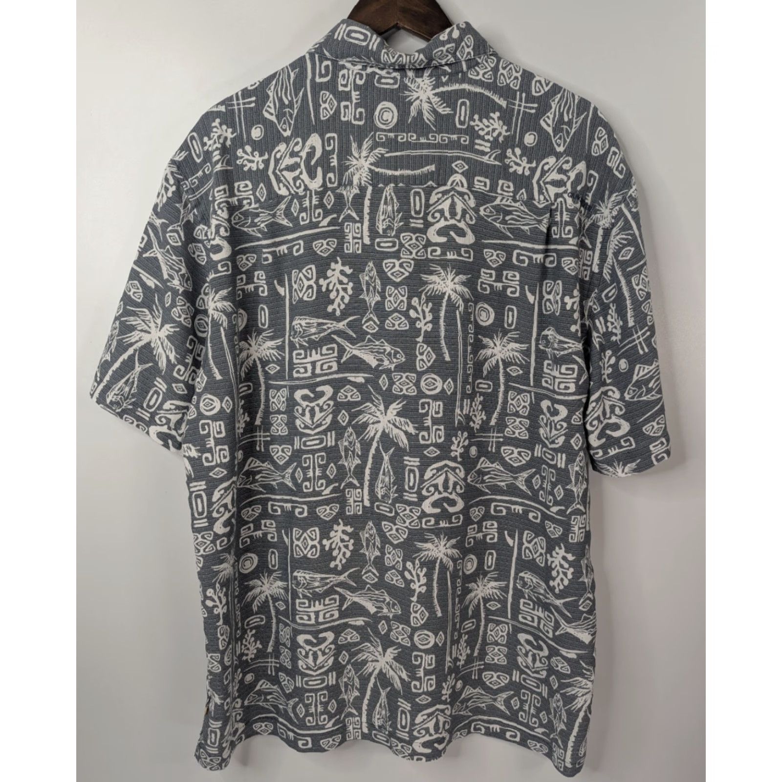 Quiksilver Quiksilver Waterman Sea the World Hawaiian Shirt Mens XL Blue Floral Modal Beach Shirt Size US XL / EU 56 / 4 - 4 Thumbnail