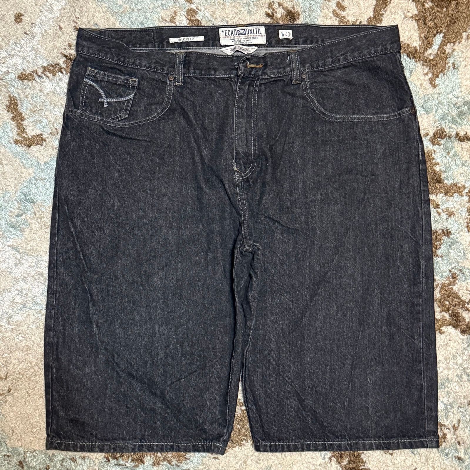 Ecko Unltd. Ecko Unltd Baggy Relaxed Fit Jean Shorts Jorts Size 40 Y2K Size US 40 / EU 56 - 2 Thumbnail