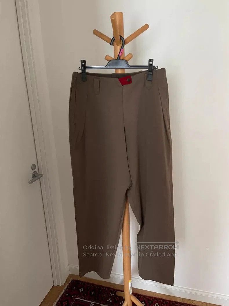 Yohji Yamamoto Yohji Yamamoto Brown Red Detail Pants. Size US 28 / EU 44 - 1 Thumbnail