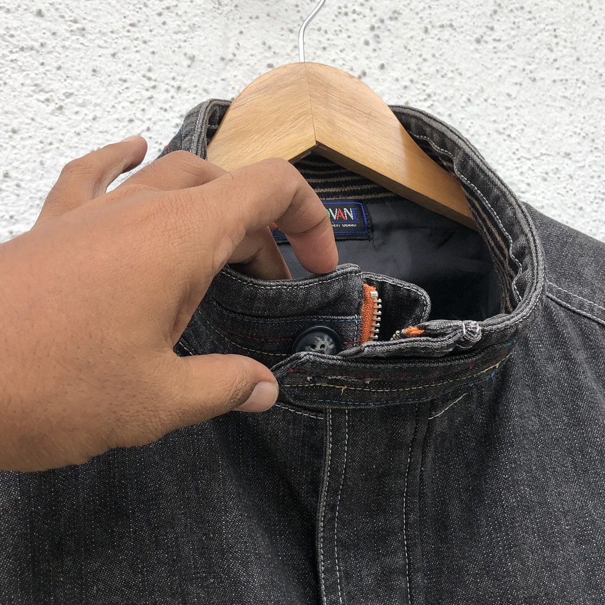 Vintage Vintage BON GIOVANE Denim Zipper Bomber Jacket Size US M / EU 48-50 / 2 - 20 Thumbnail